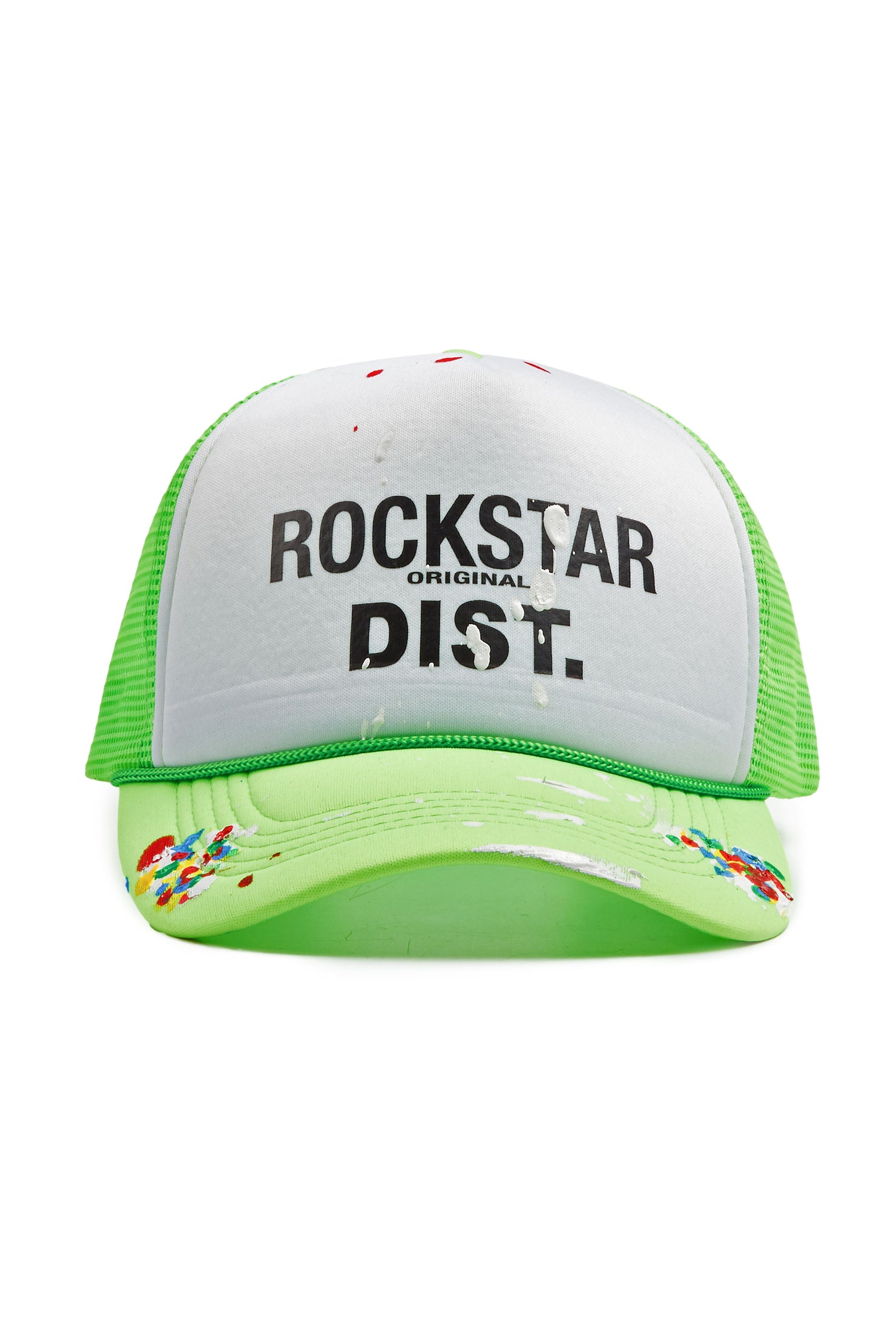 Good Side Only White/Neon Green Trucker Hat