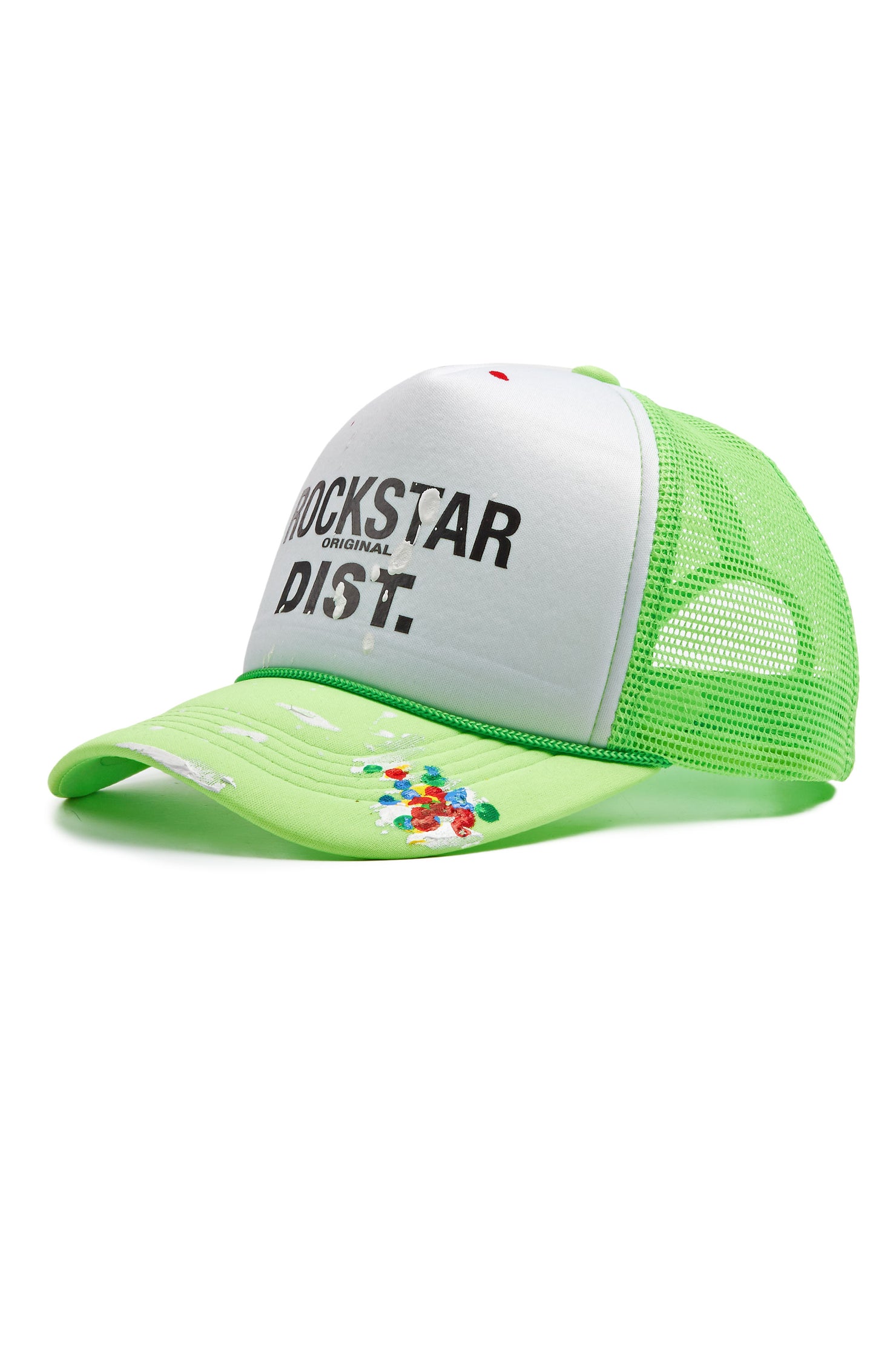Neptune White/ Neon Green Trucker Hat