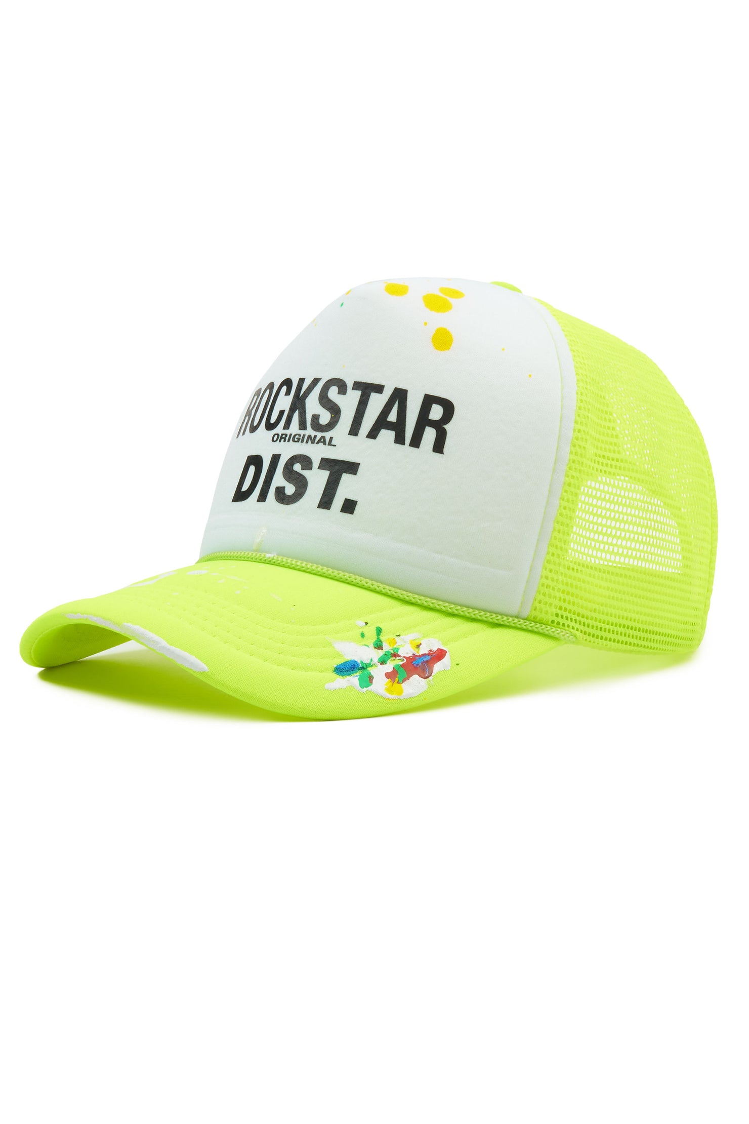Good Side Only White/Neon Yellow Trucker Hat