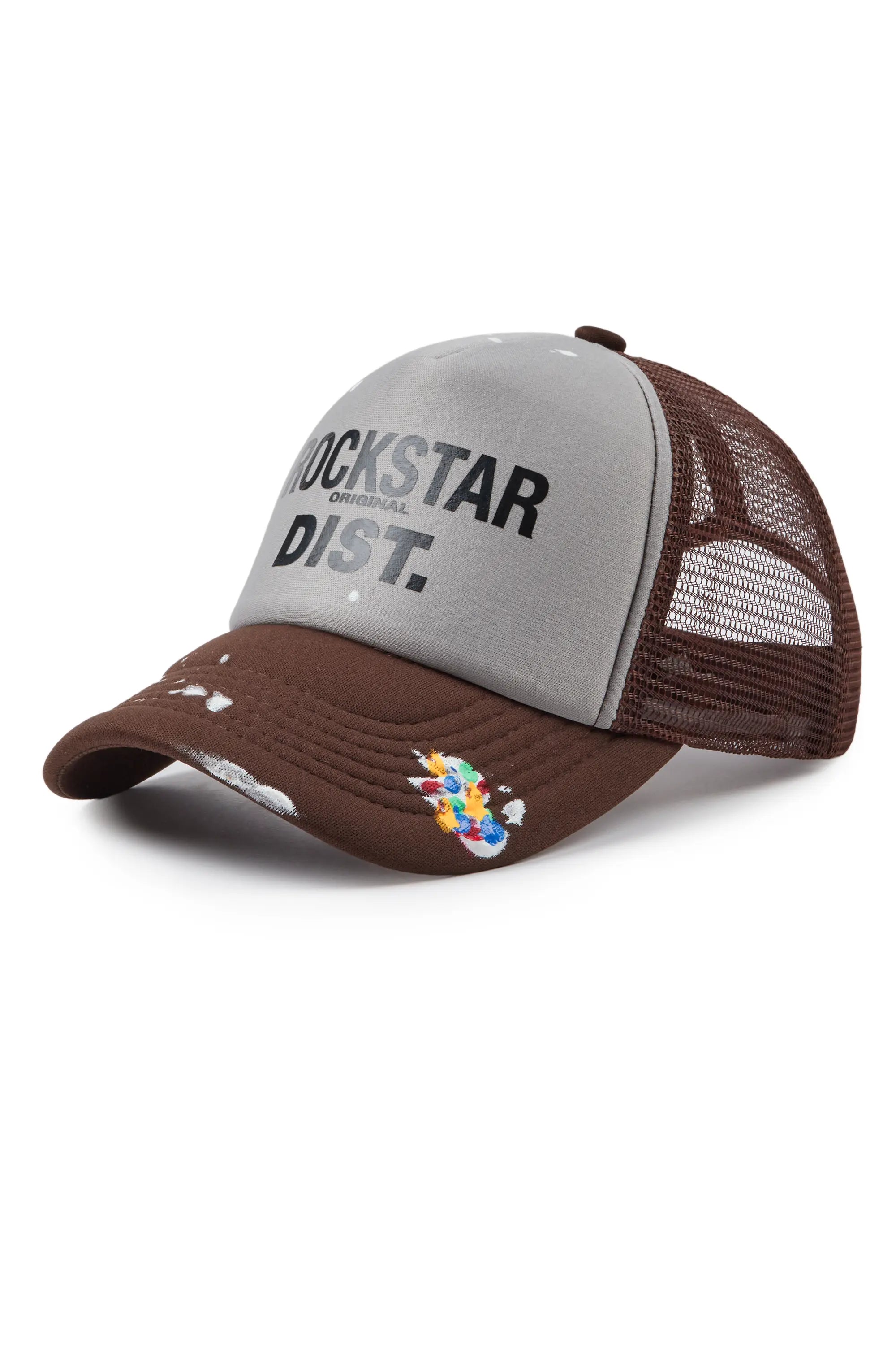 Neptune Grey/Brown Trucker Hat