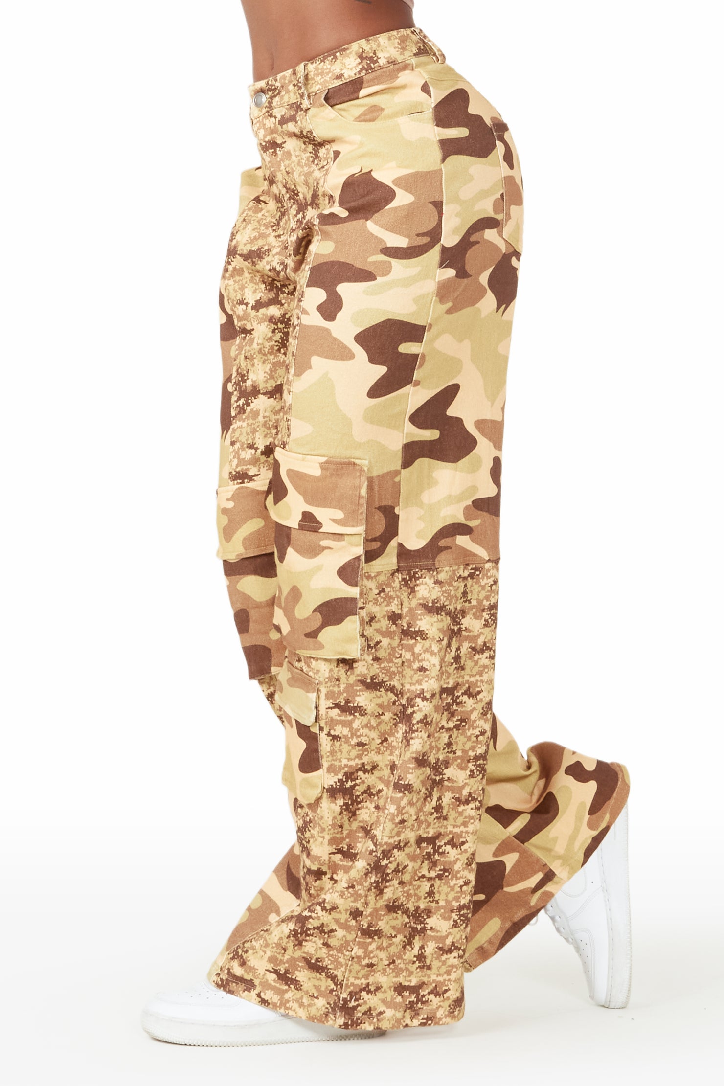Nikki Camo Wide Leg Jean