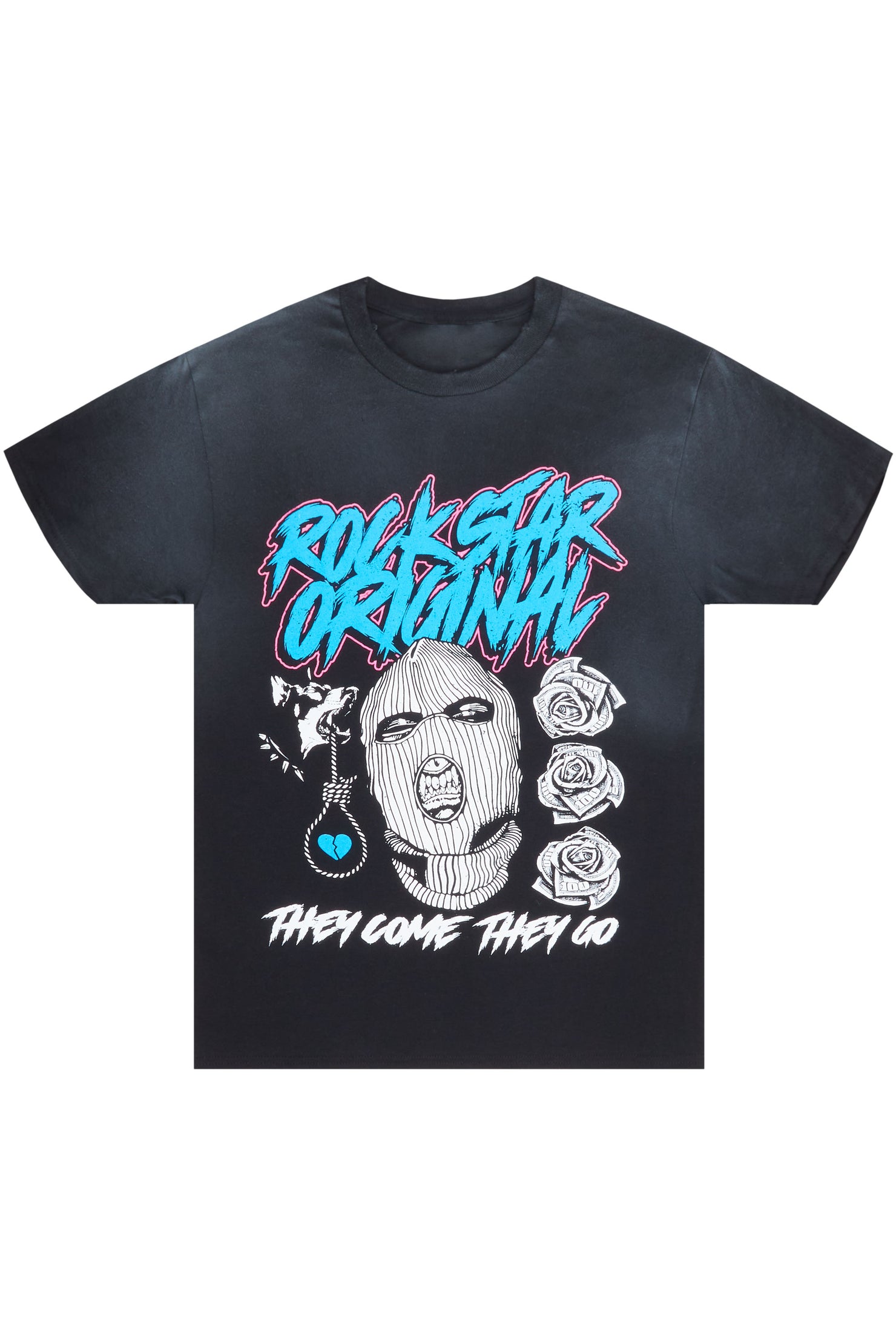 No Face No Case Black Oversized Tee