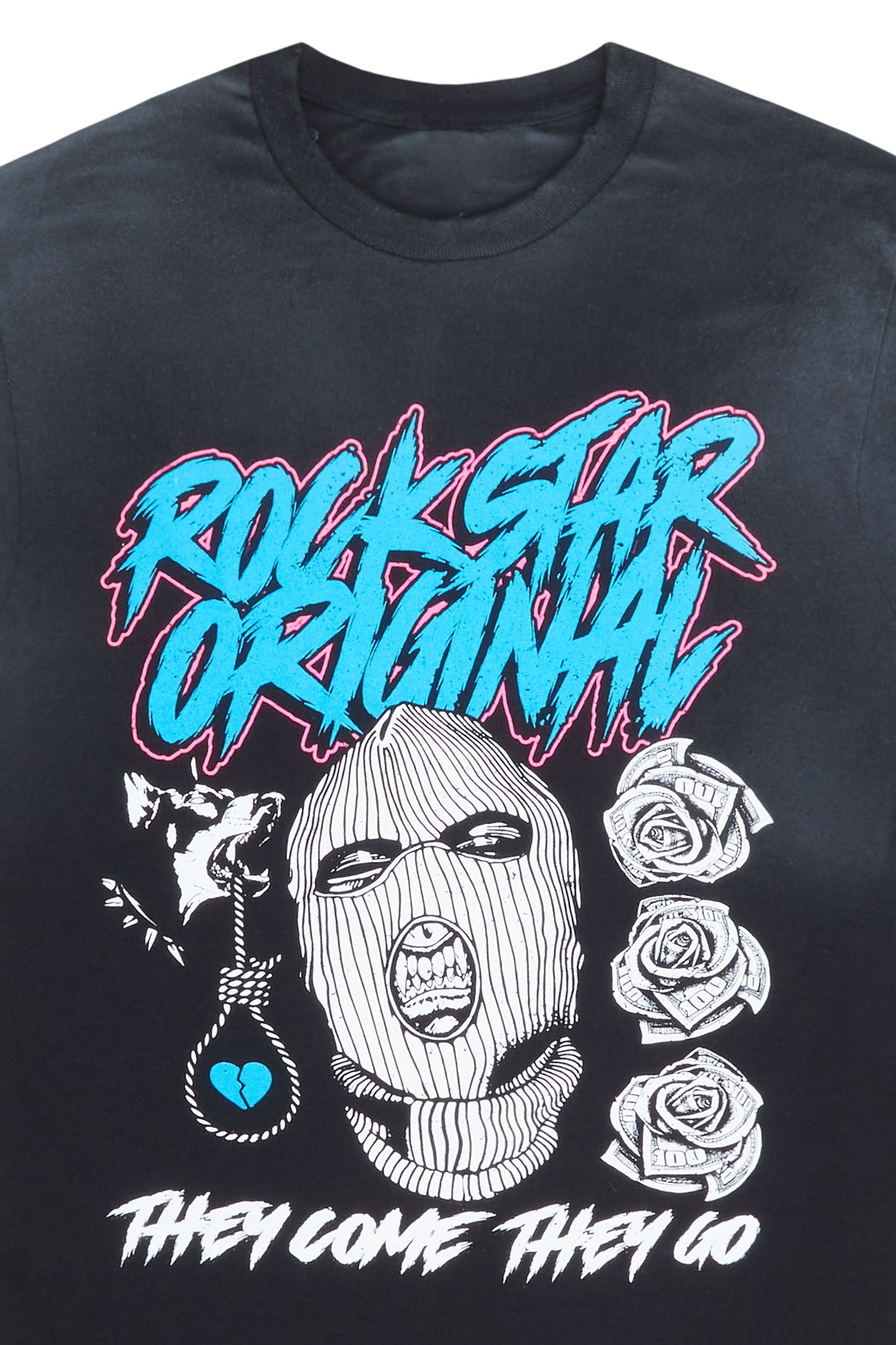 No Face No Case Black Oversized Tee