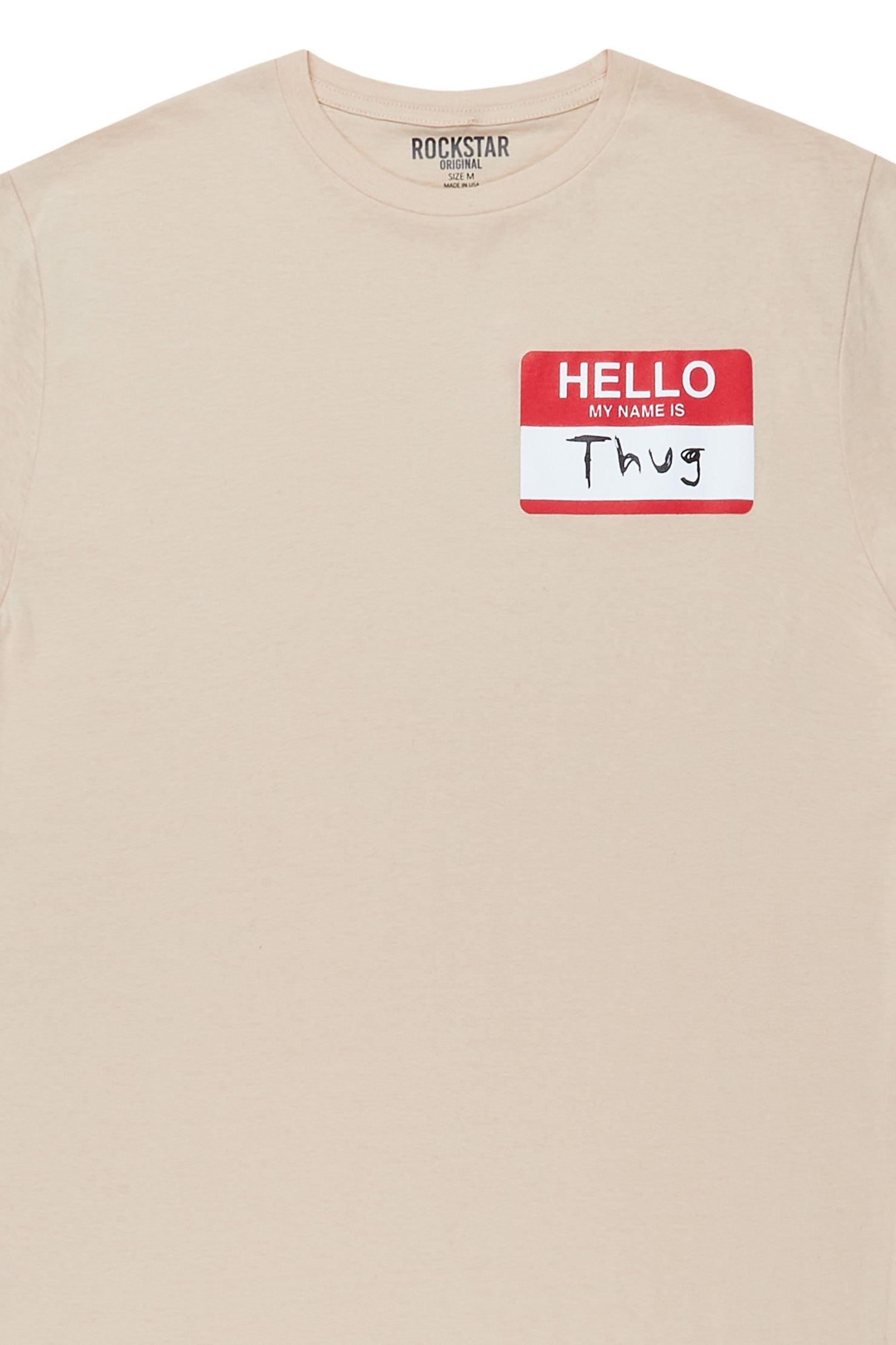 Noah Beige Graphic T-Shirt