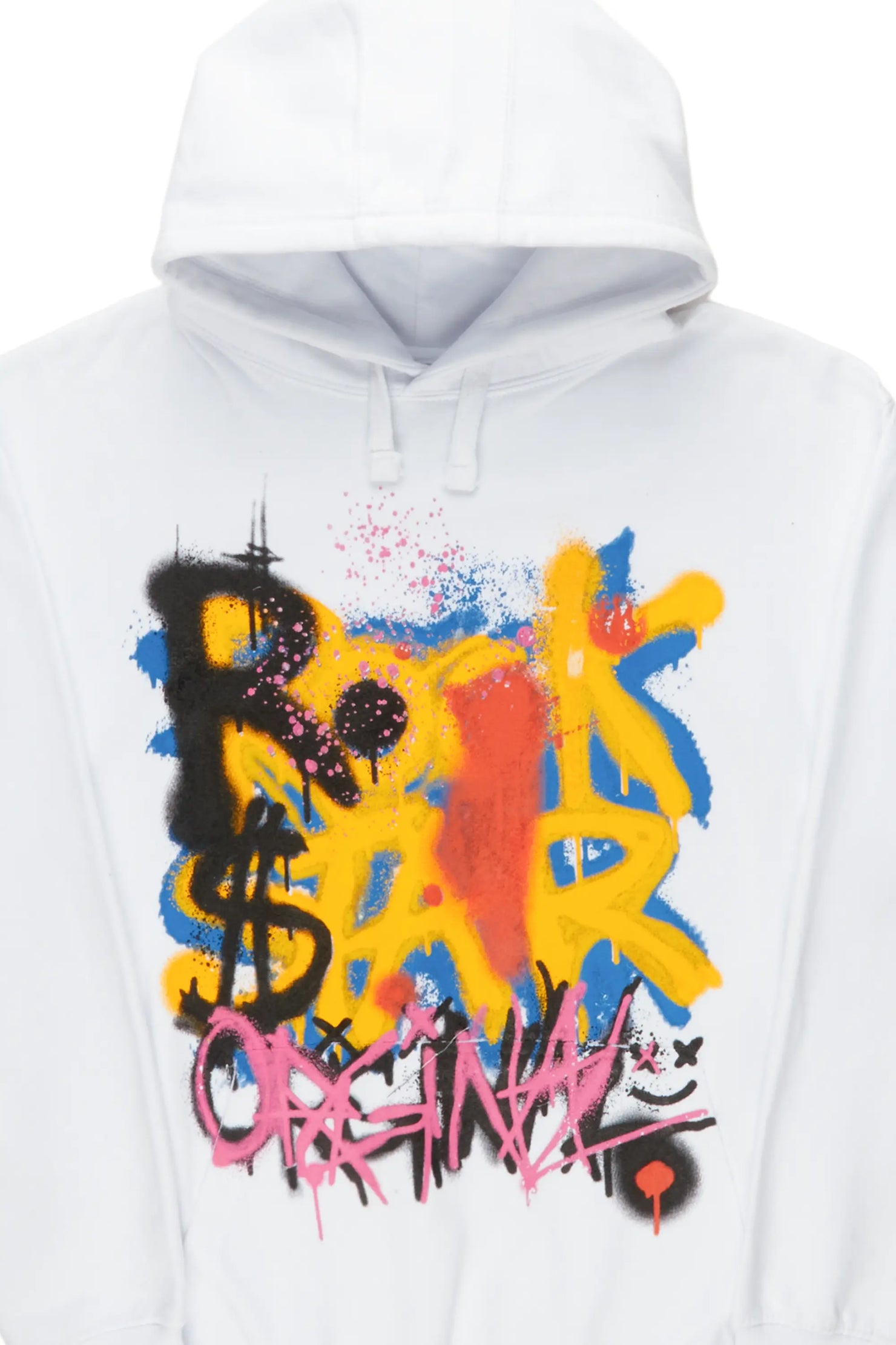 Nocairs White Graphic Hoodie