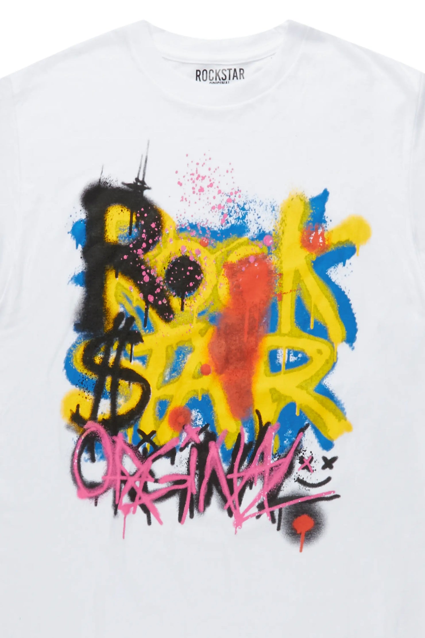 Nocairs White Graphic T-Shirt