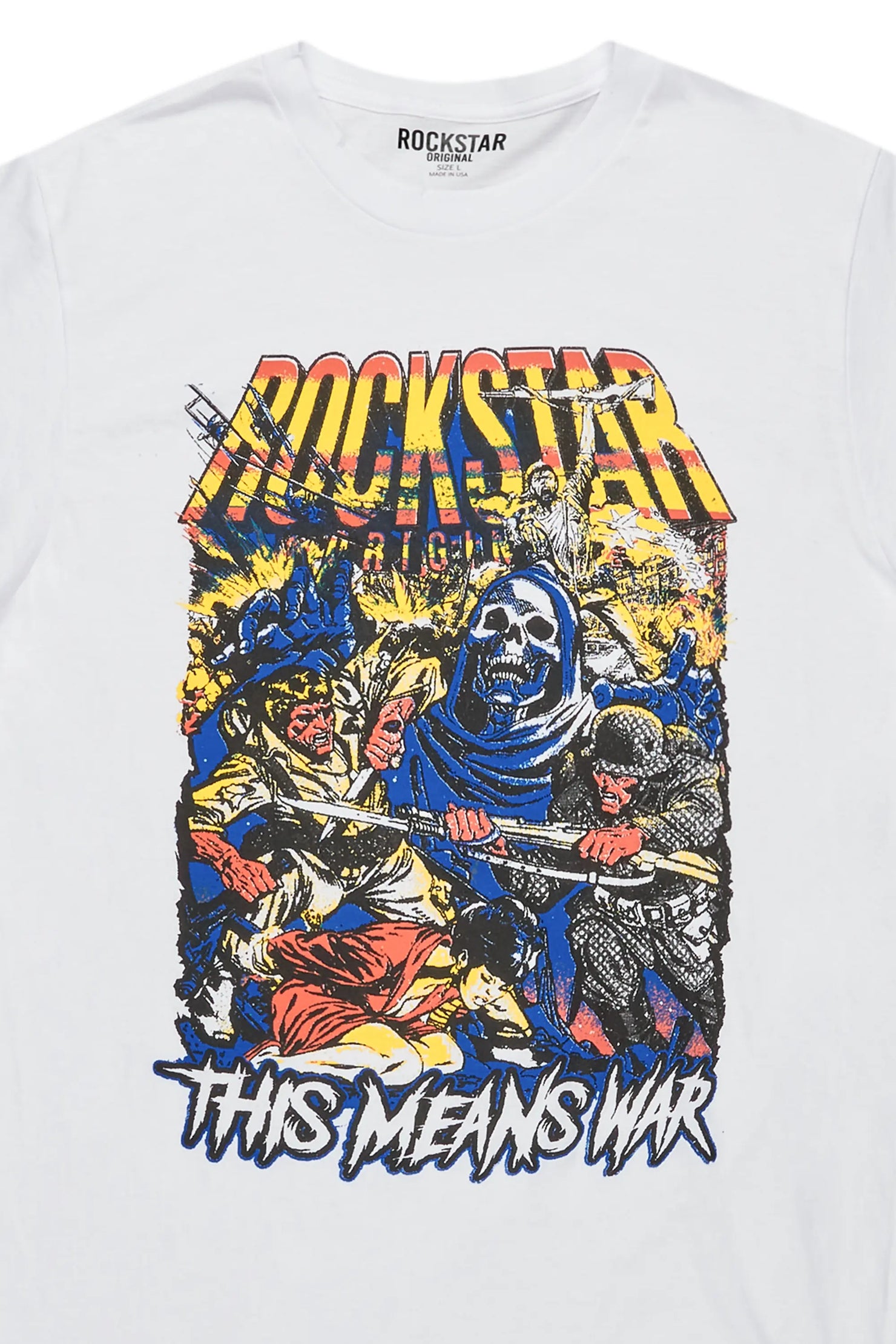 Normandie White Graphic T-Shirt