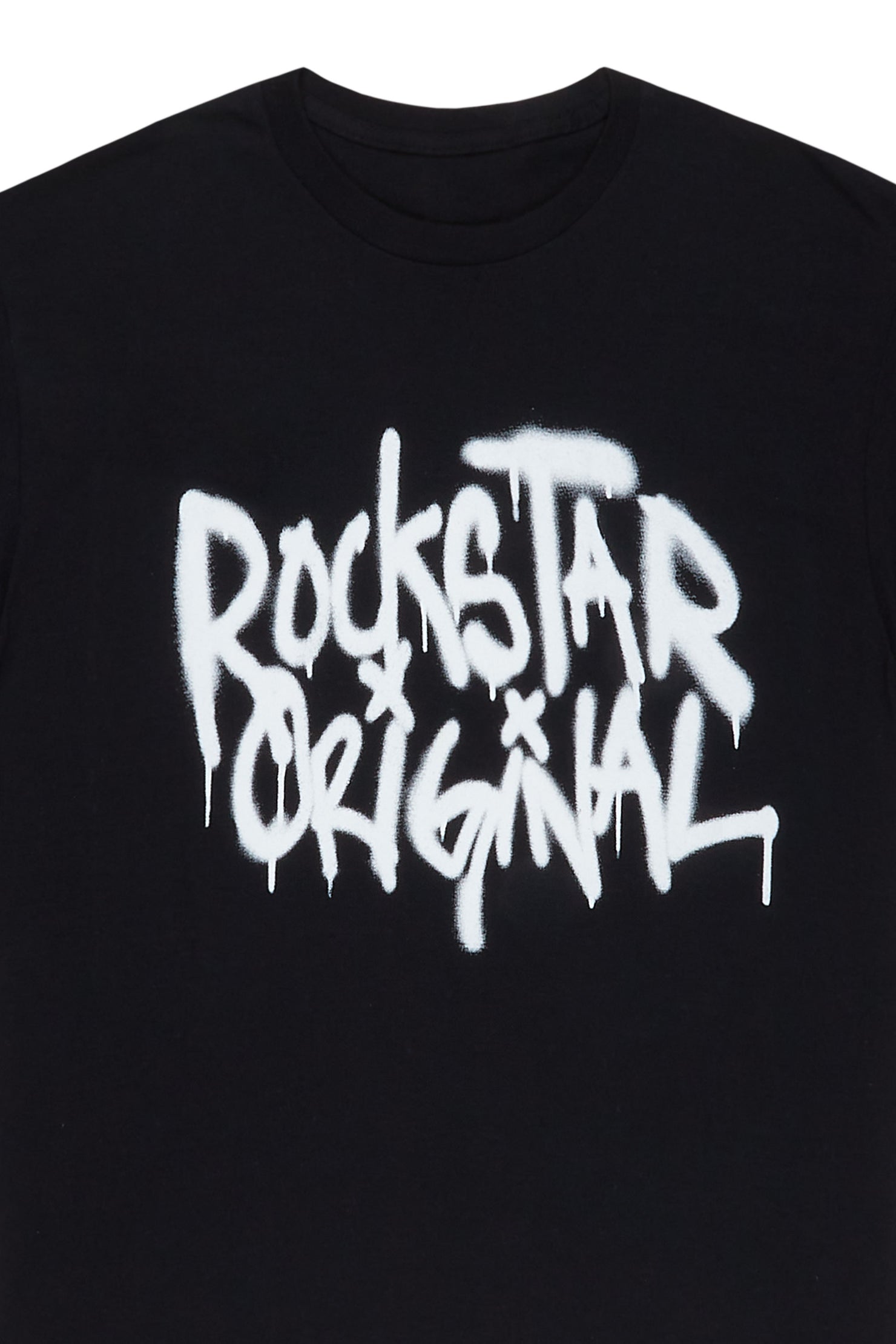 Nytron Black Graphic T-Shirt