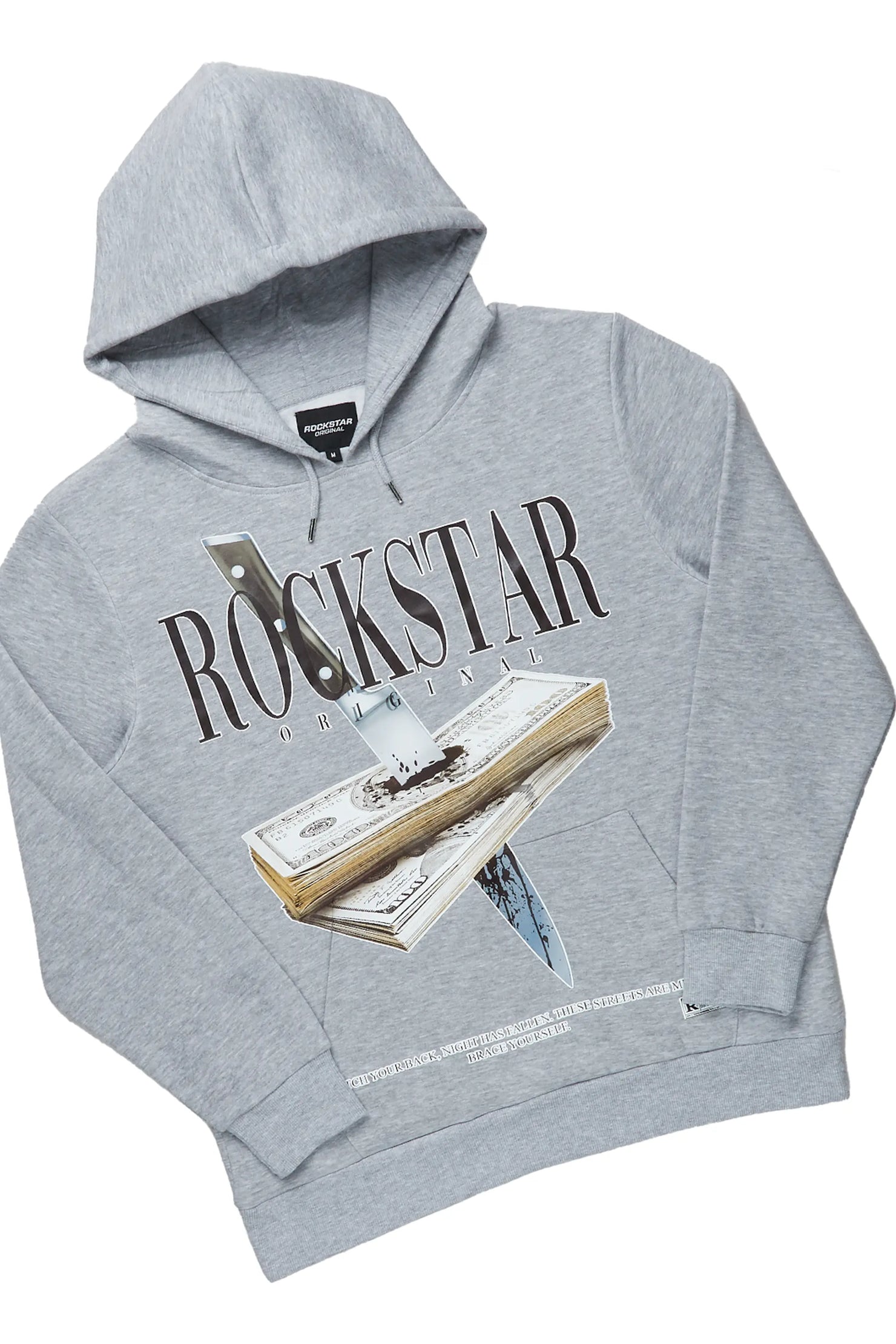 Dayte Nite Heather Grey Slim Fit Track Set