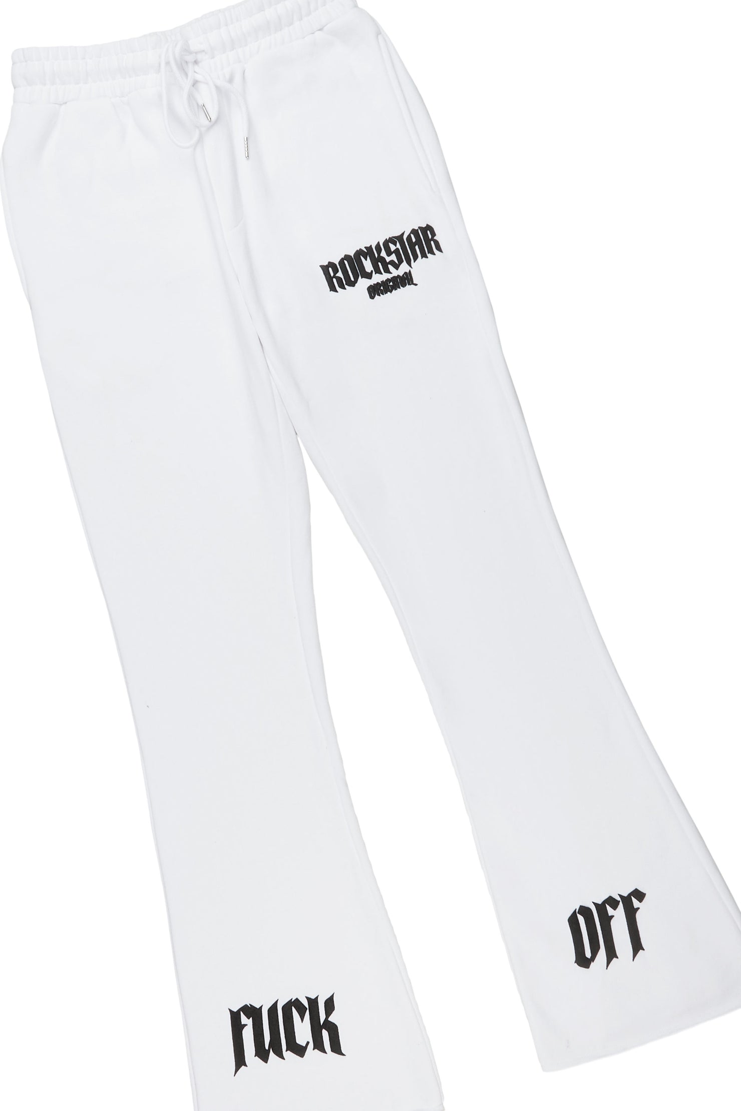 Omar White Stacked Flare Track Set