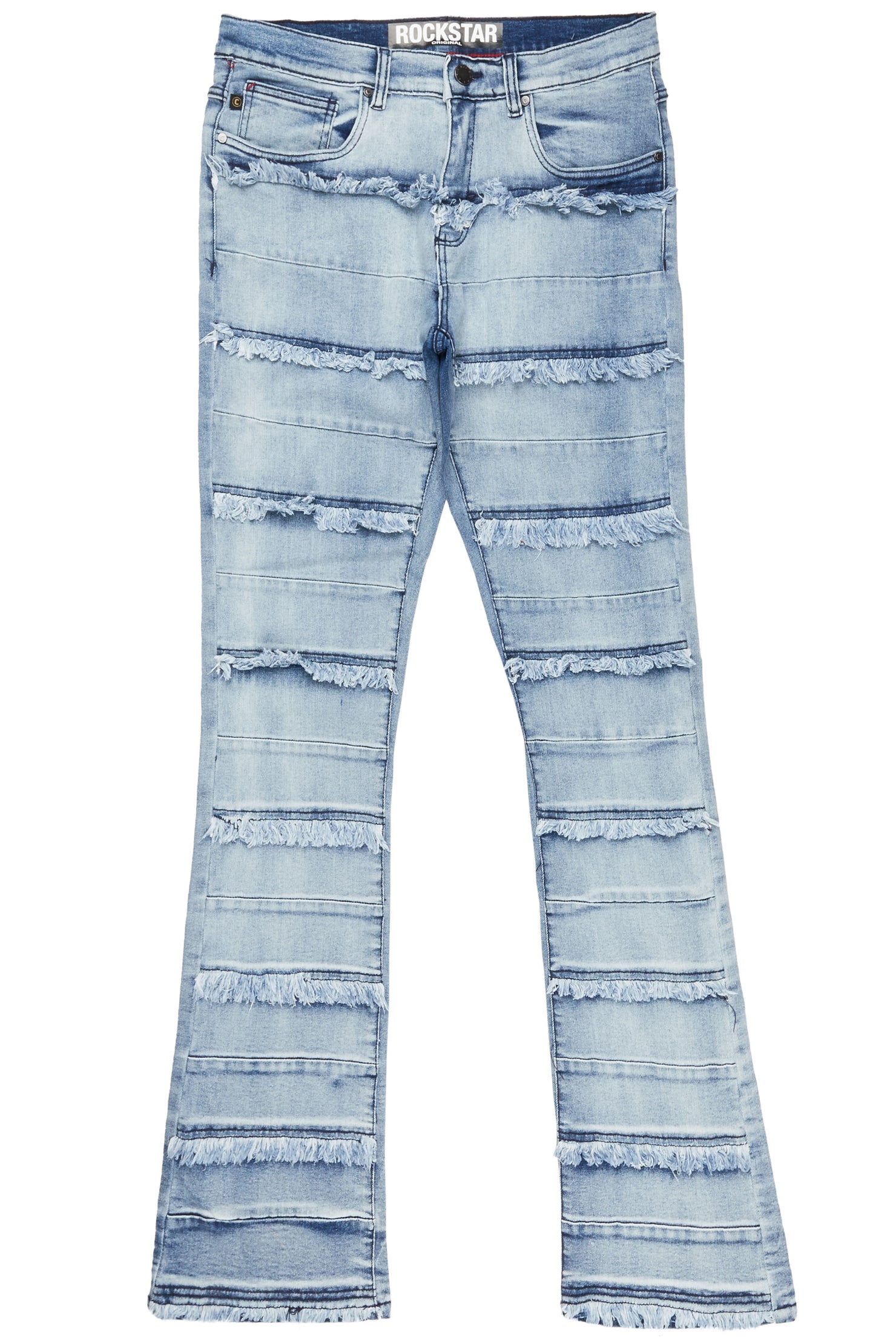 Oren Blue Stacked Flare Jean