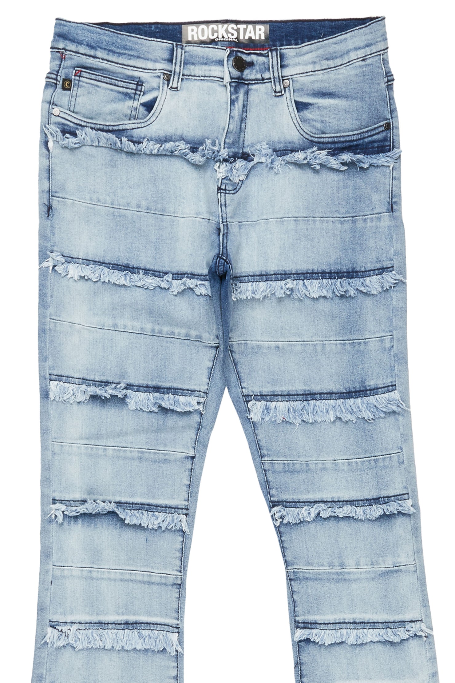 Oren Blue Stacked Flare Jean