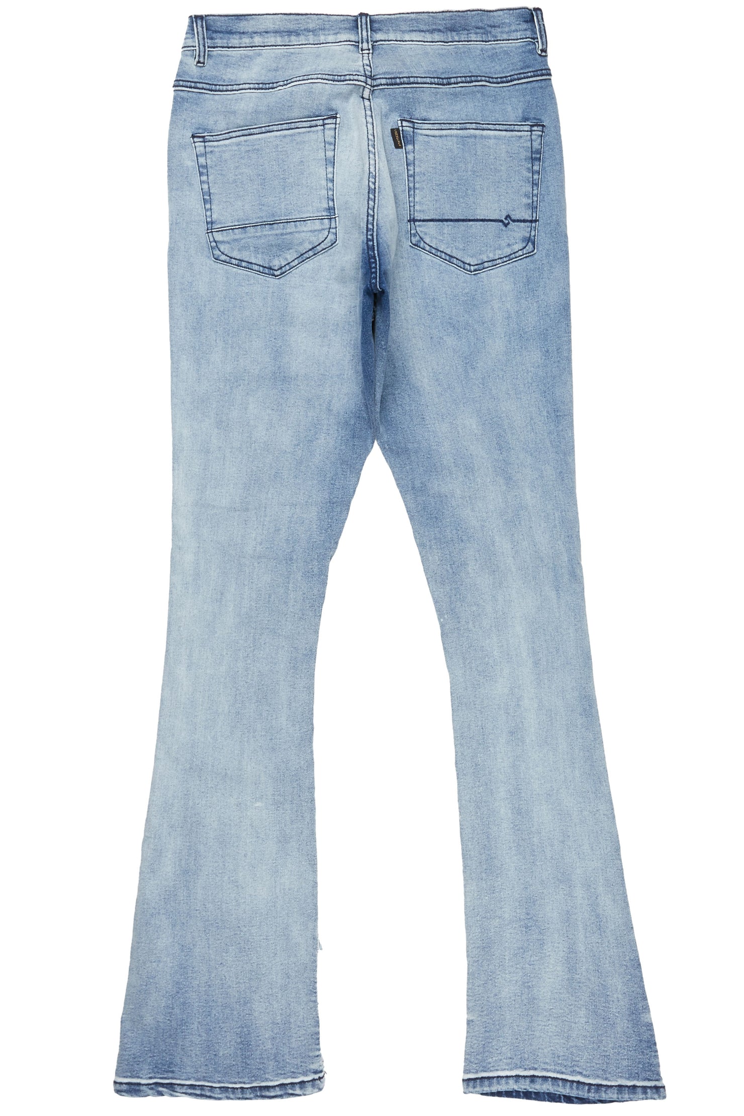 Oren Blue Stacked Flare Jean