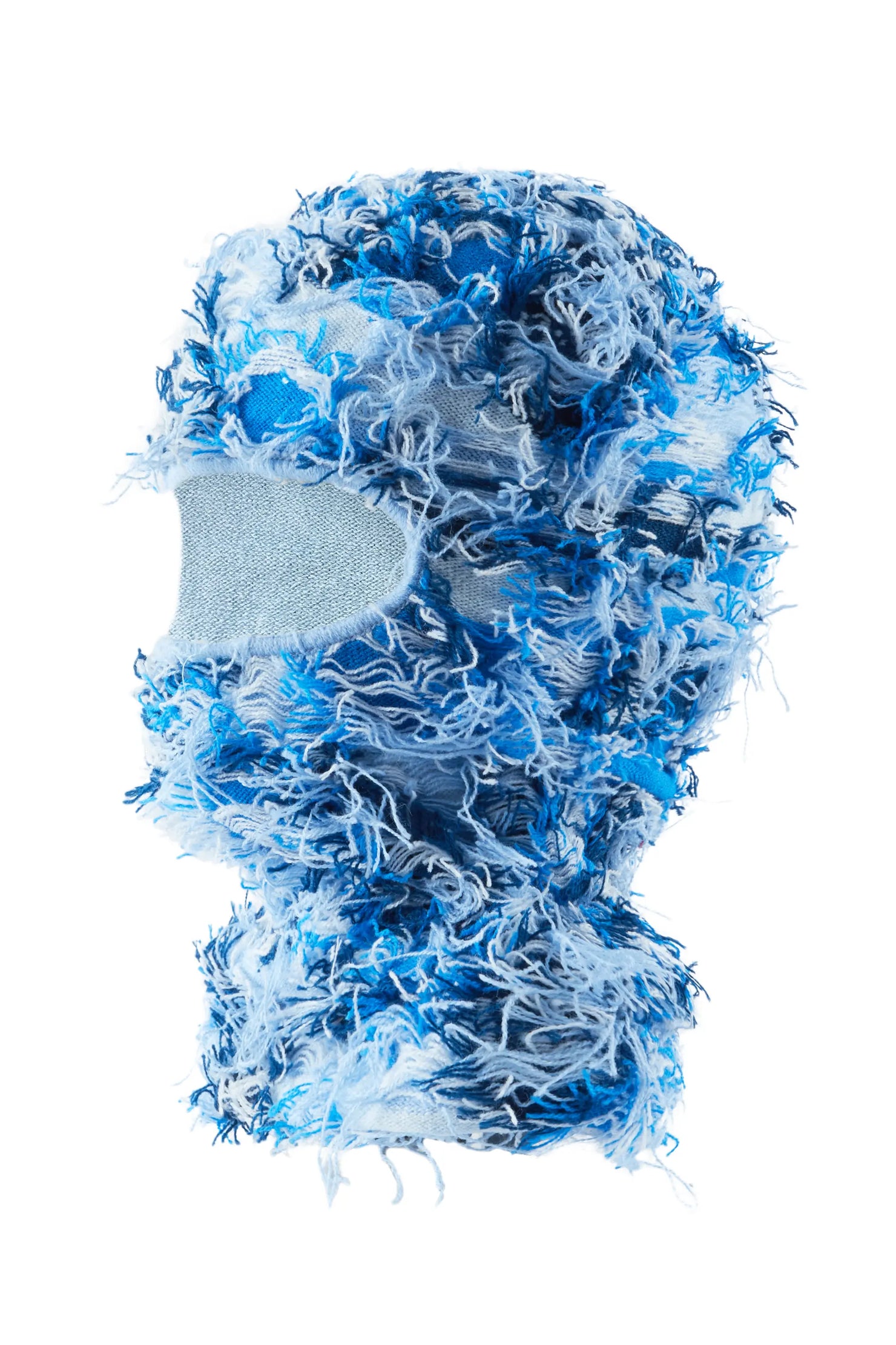 Seantee Blue Fuzzy Ski Mask