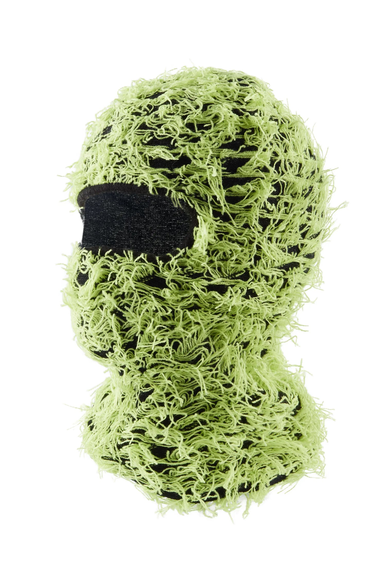 Otto Lime Green Fuzzy Ski Mask