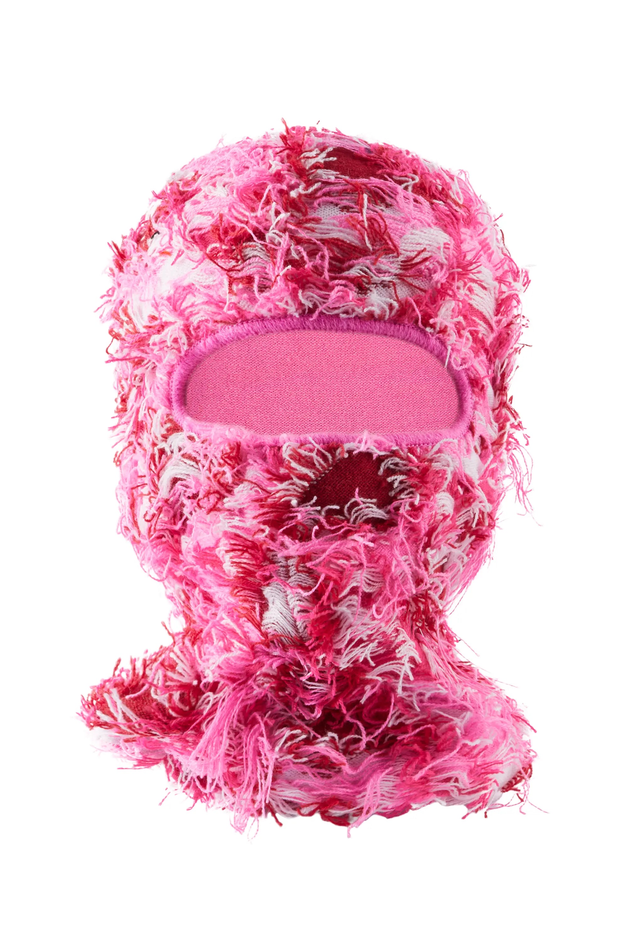 Otto Pink Fuzzy Ski Mask