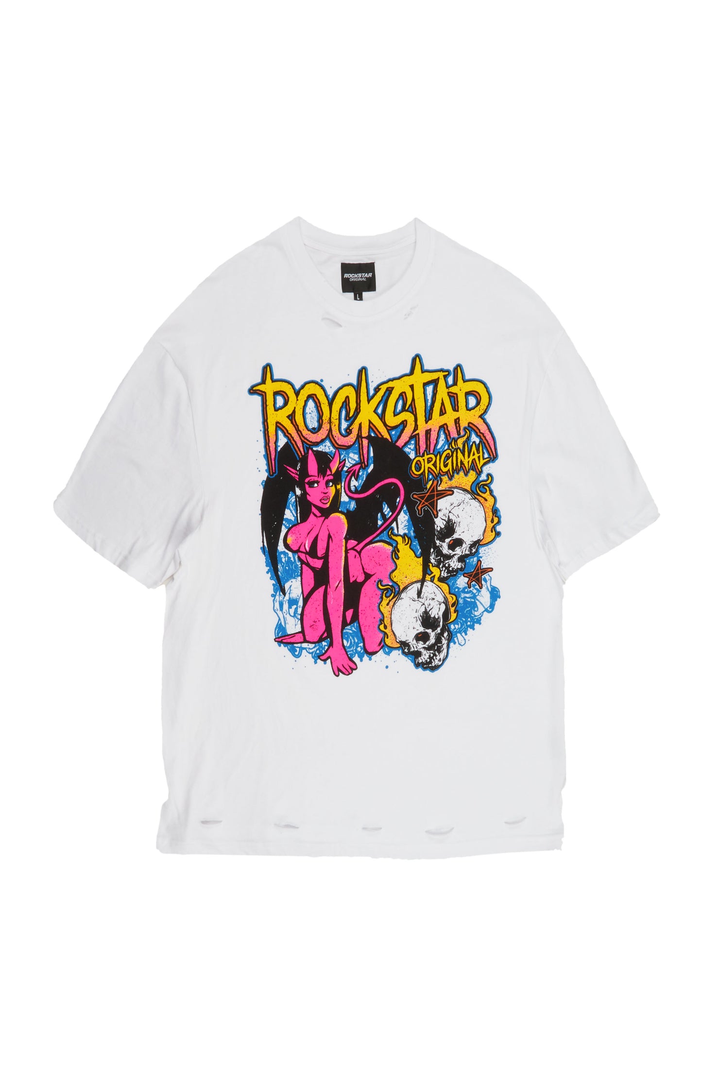 Overdoz Off White Oversized Graphic T-Shirt