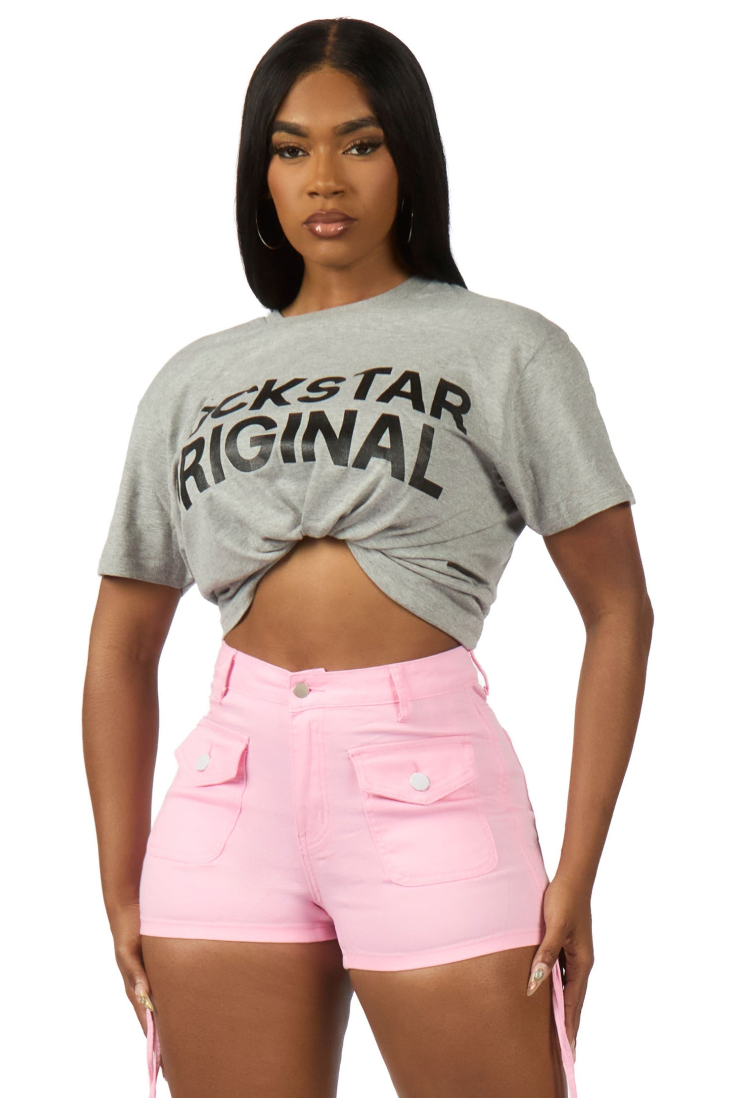 Reigna Grey Graphic Tee