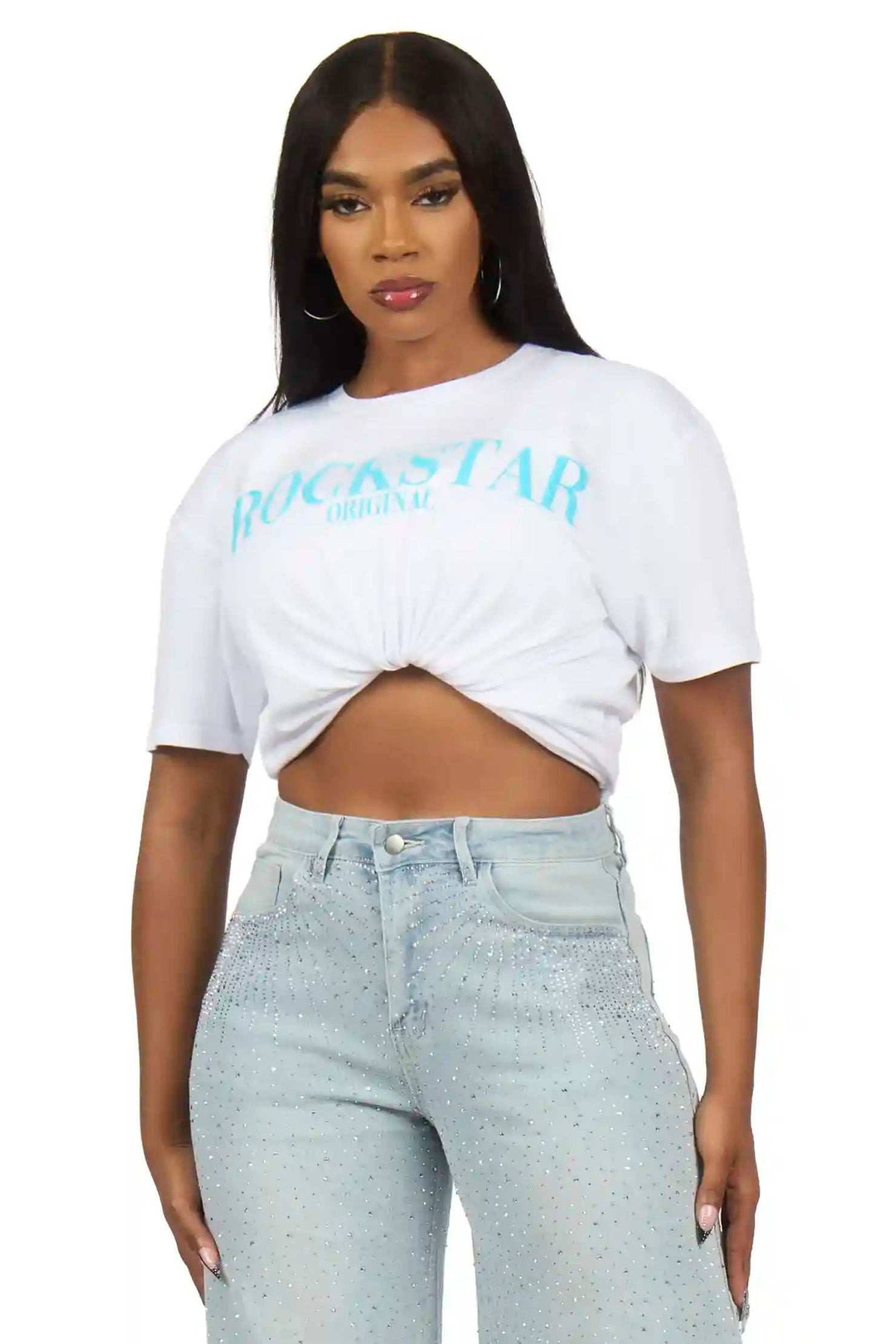 Octavia White/Blue T-Shirt