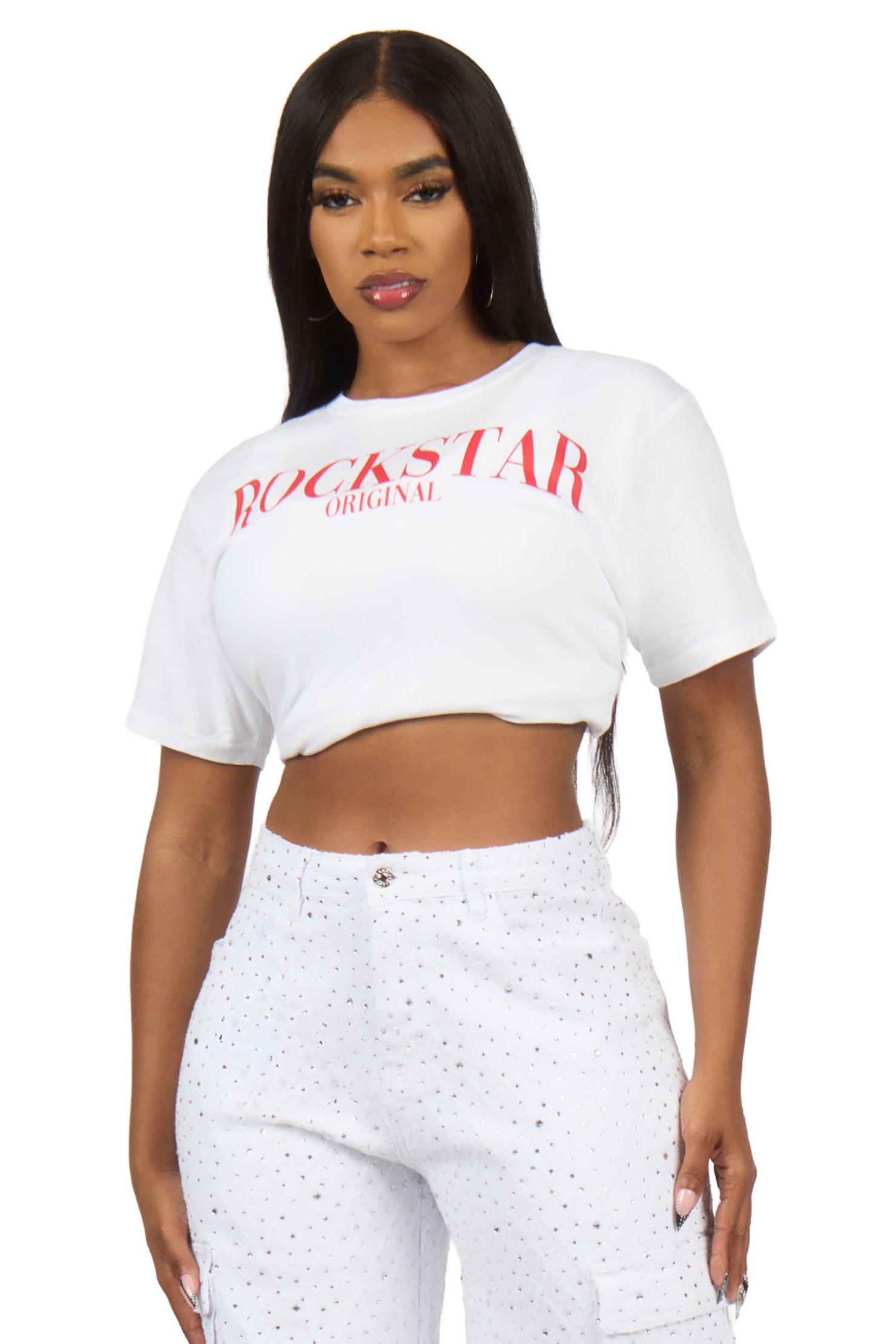 Octavia White/Red T-Shirt