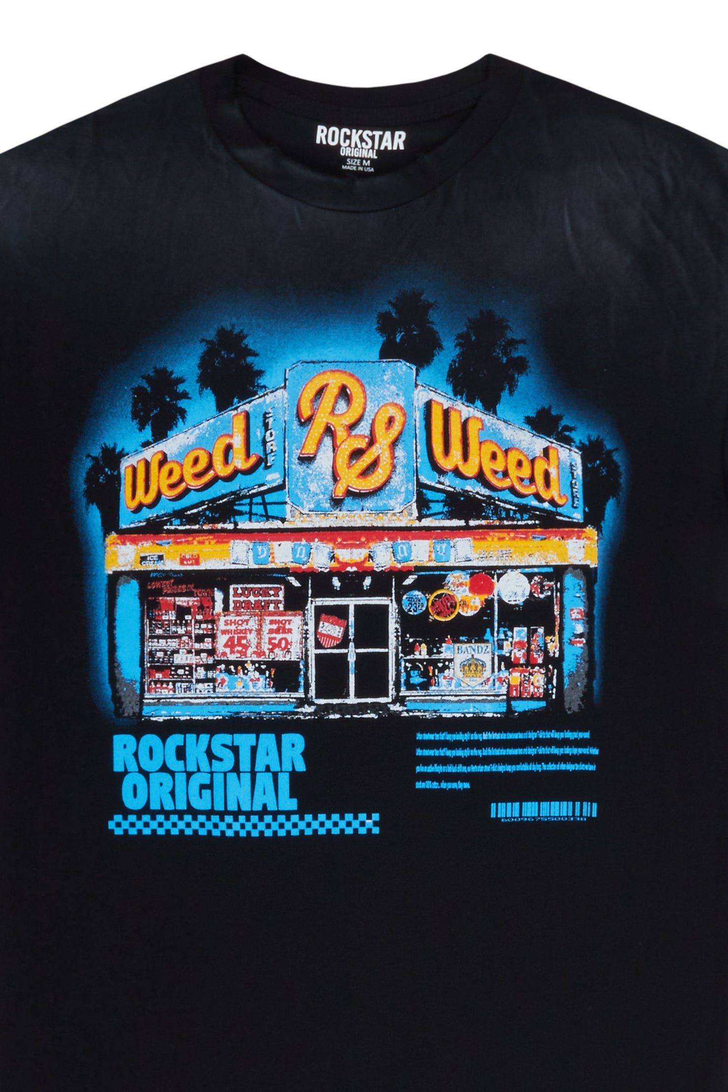 Phulbas Black Graphic T-Shirt