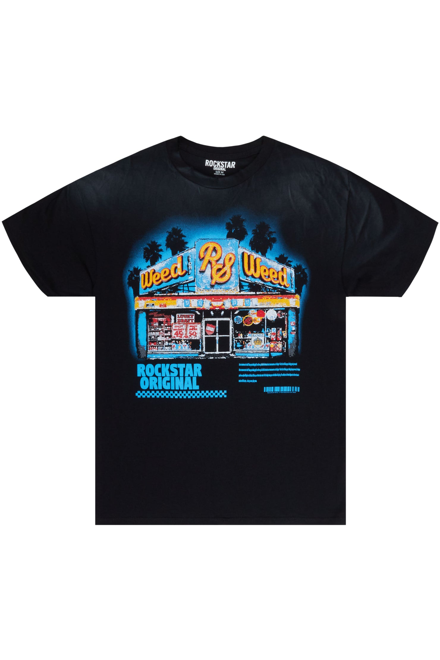 Phulbas Black Graphic T-Shirt