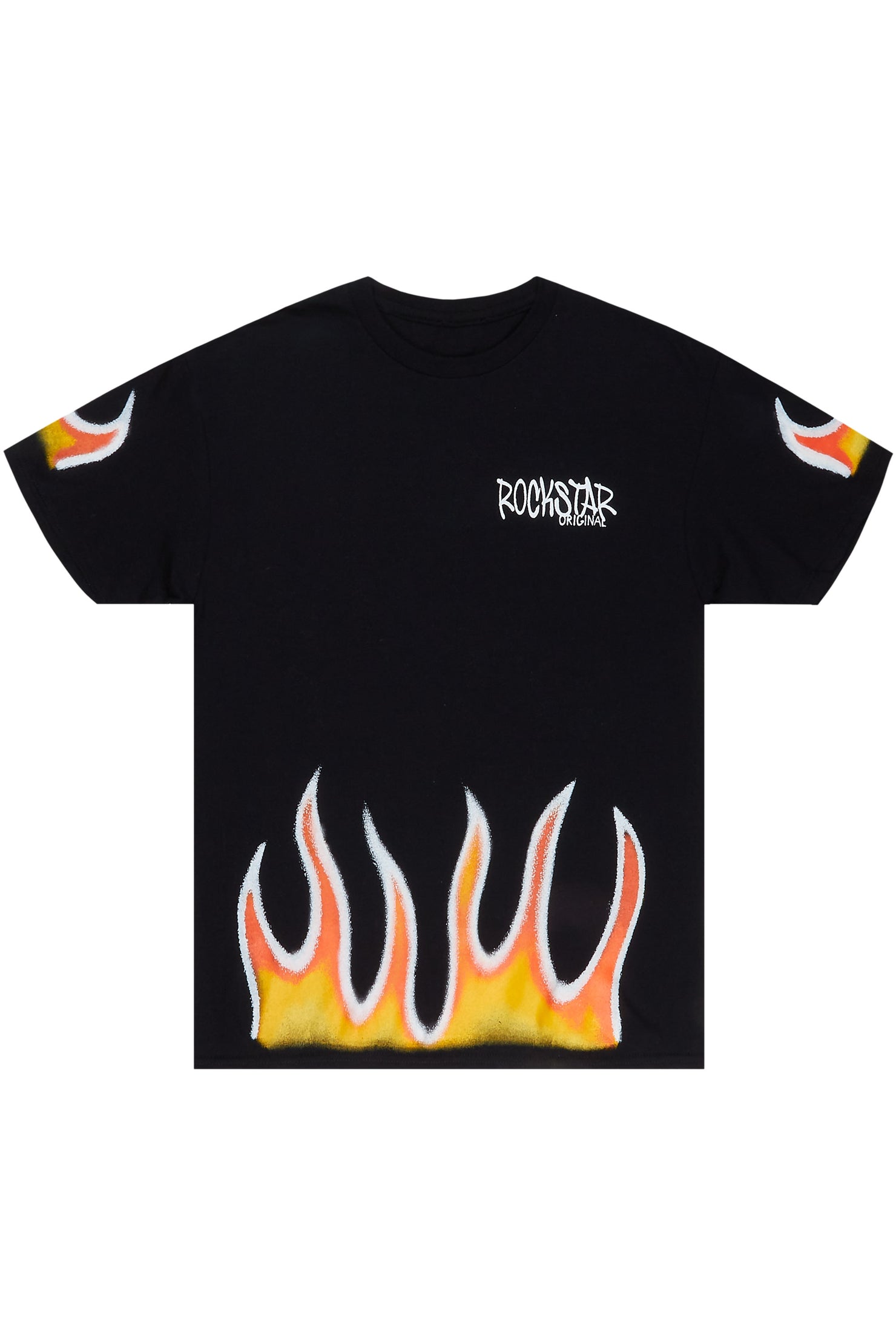 Leporche Black Graphic T-Shirt