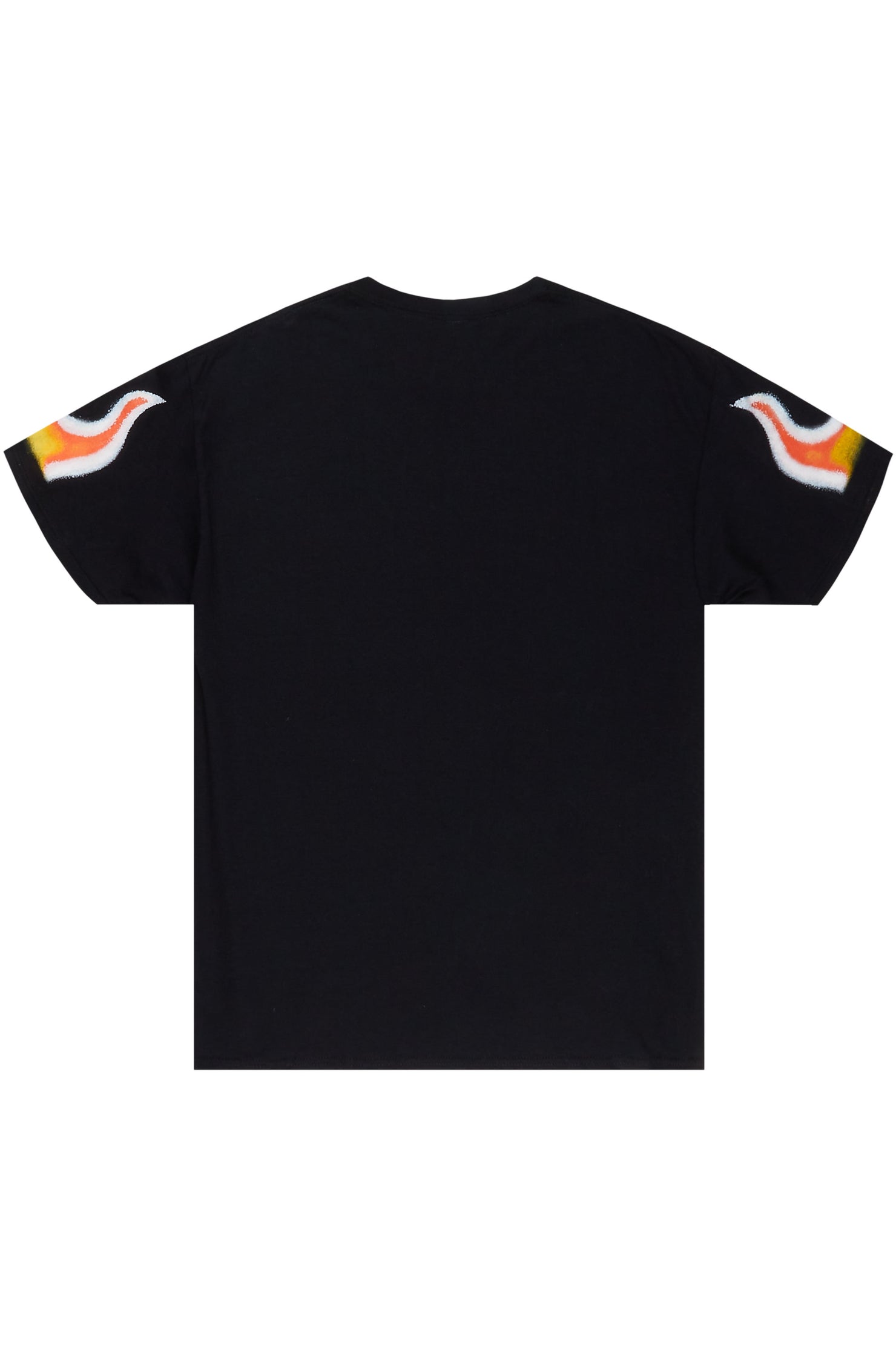 Leporche Black Graphic T-Shirt