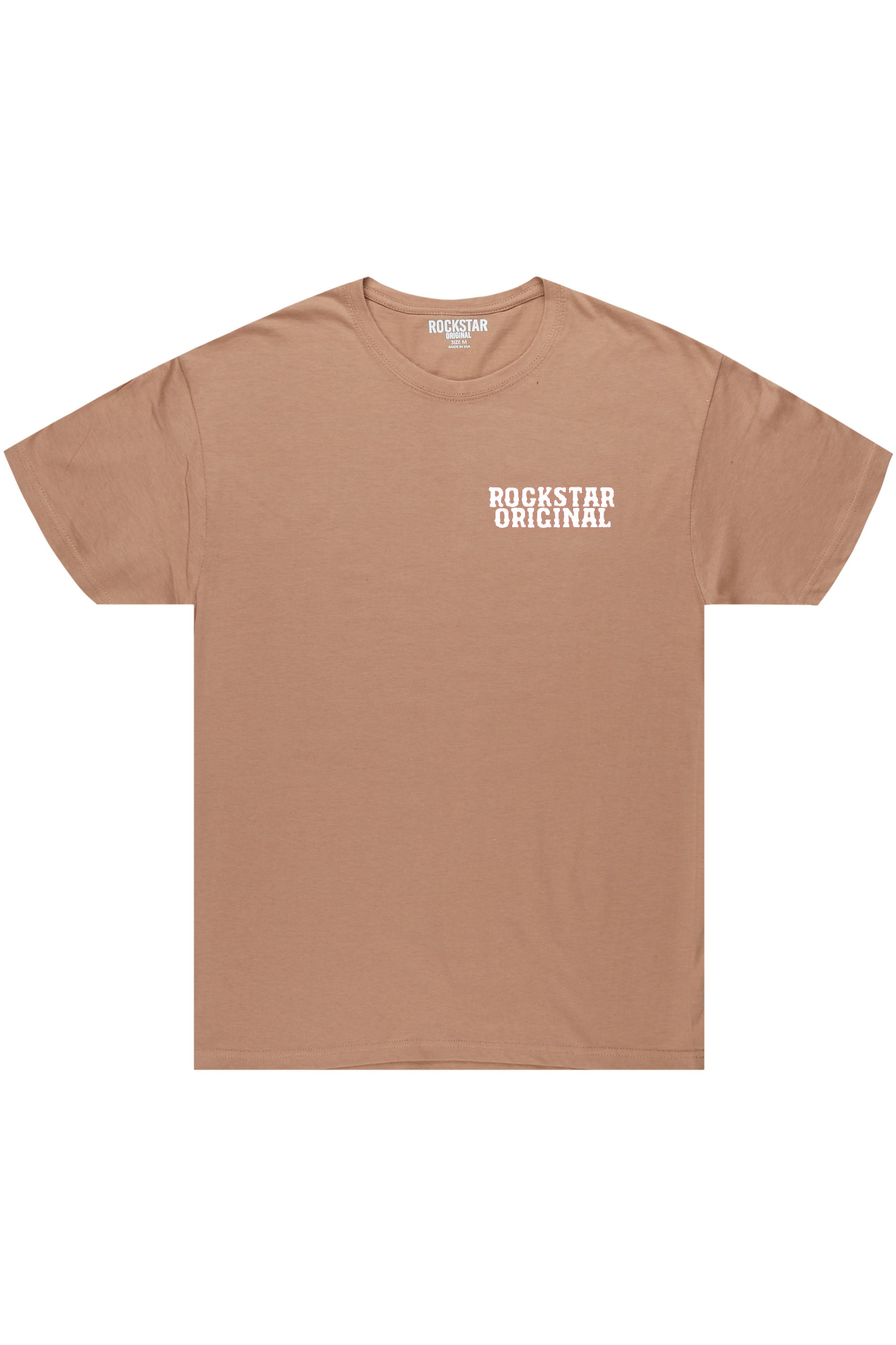 Posse Tan/White Graphic T-Shirt