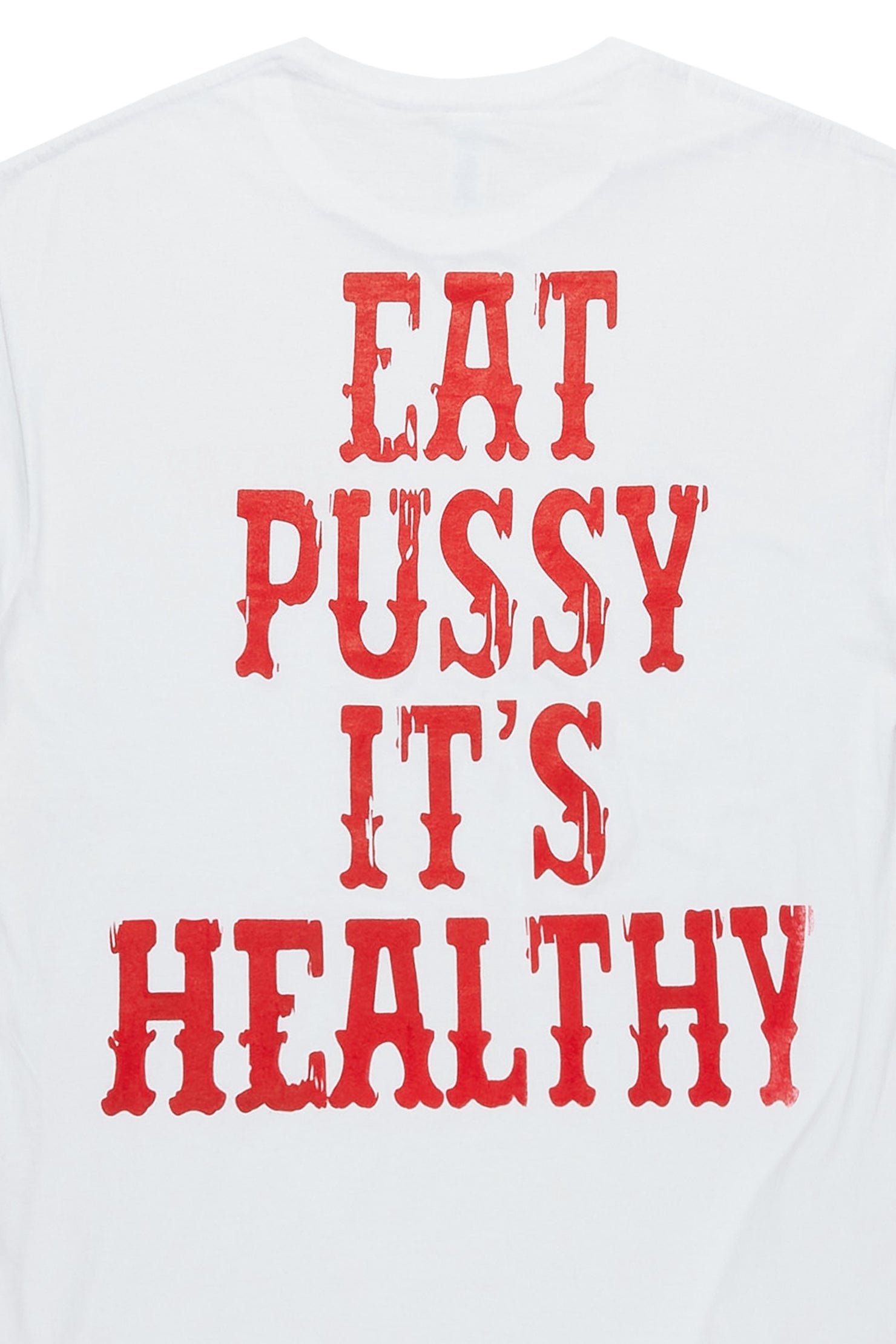 Alayna White/Red Oversized Tee