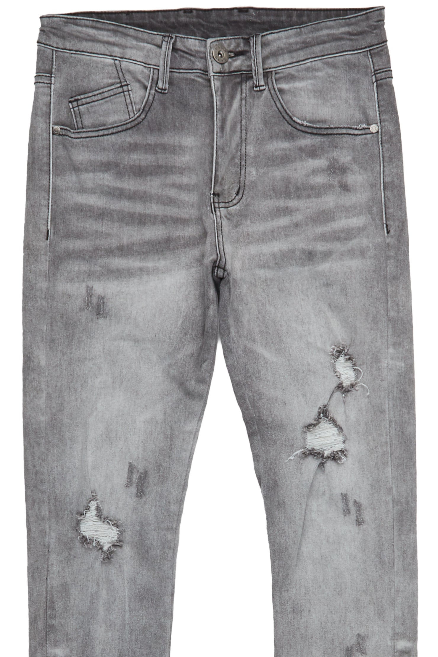 Quico Grey Stacked Flare Jean