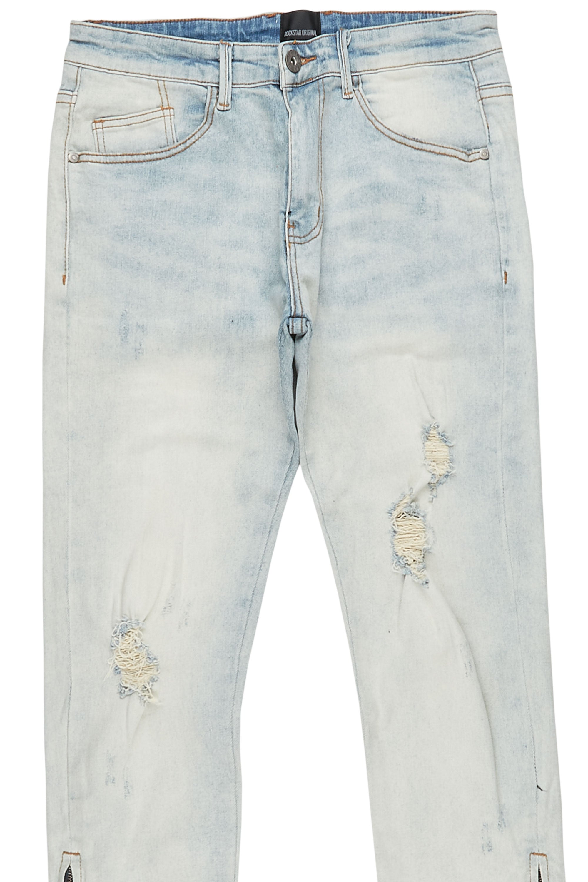 Quico Vintage Light Blue Stacked Flare Jean