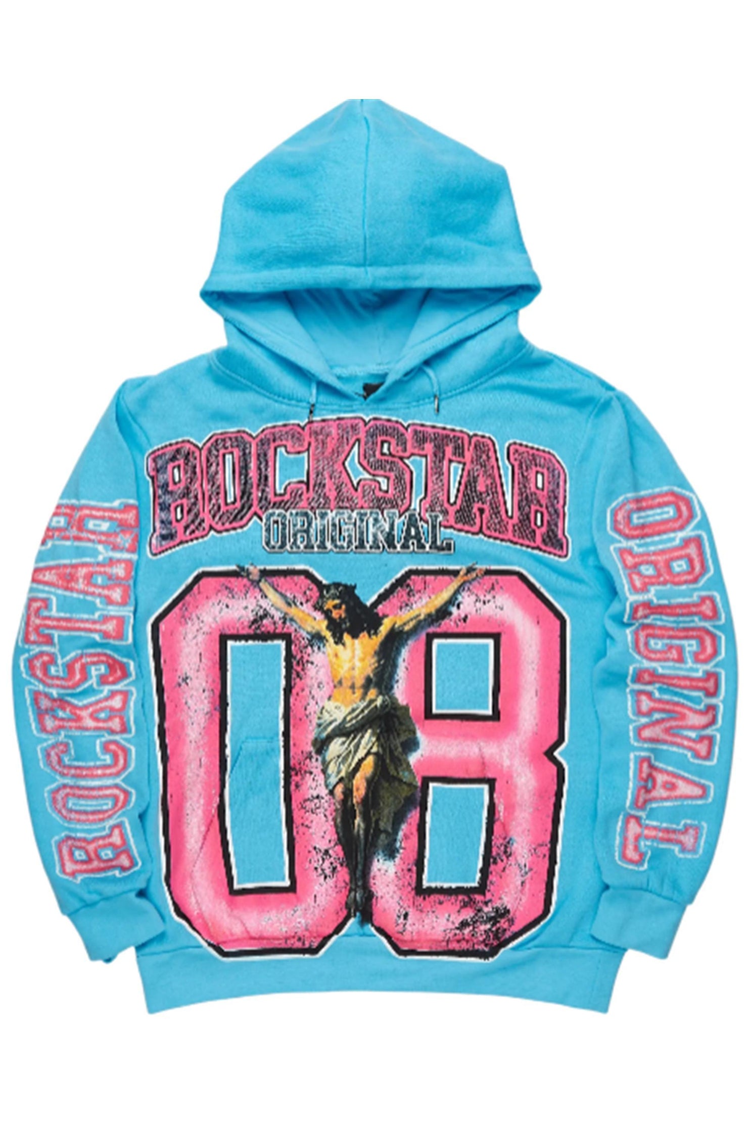 Boys Fields Blue Graphic Hoodie