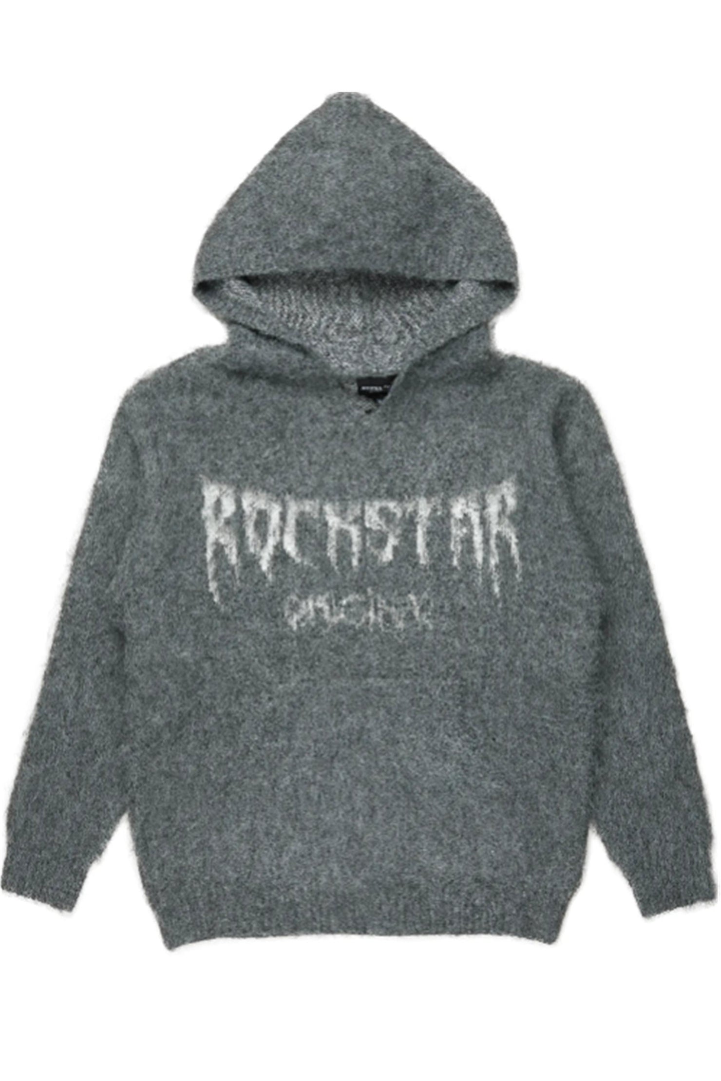 Andreas Grey Graphic Knit Hoodie