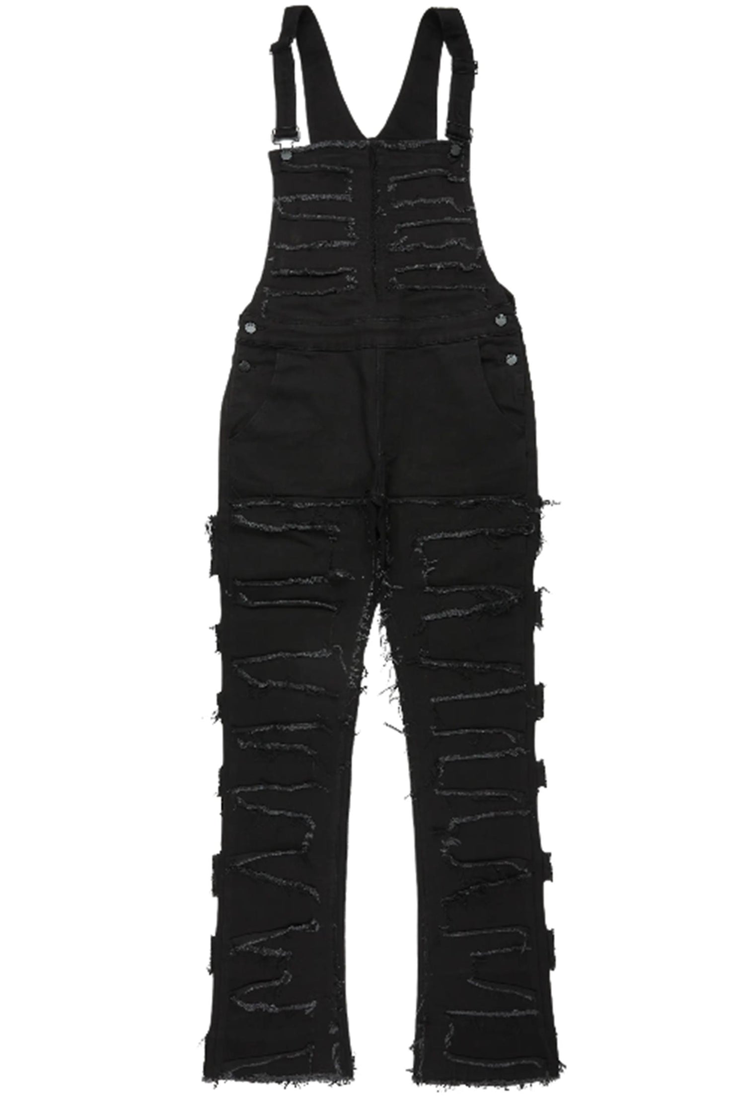 Daysha Black Denim Overall