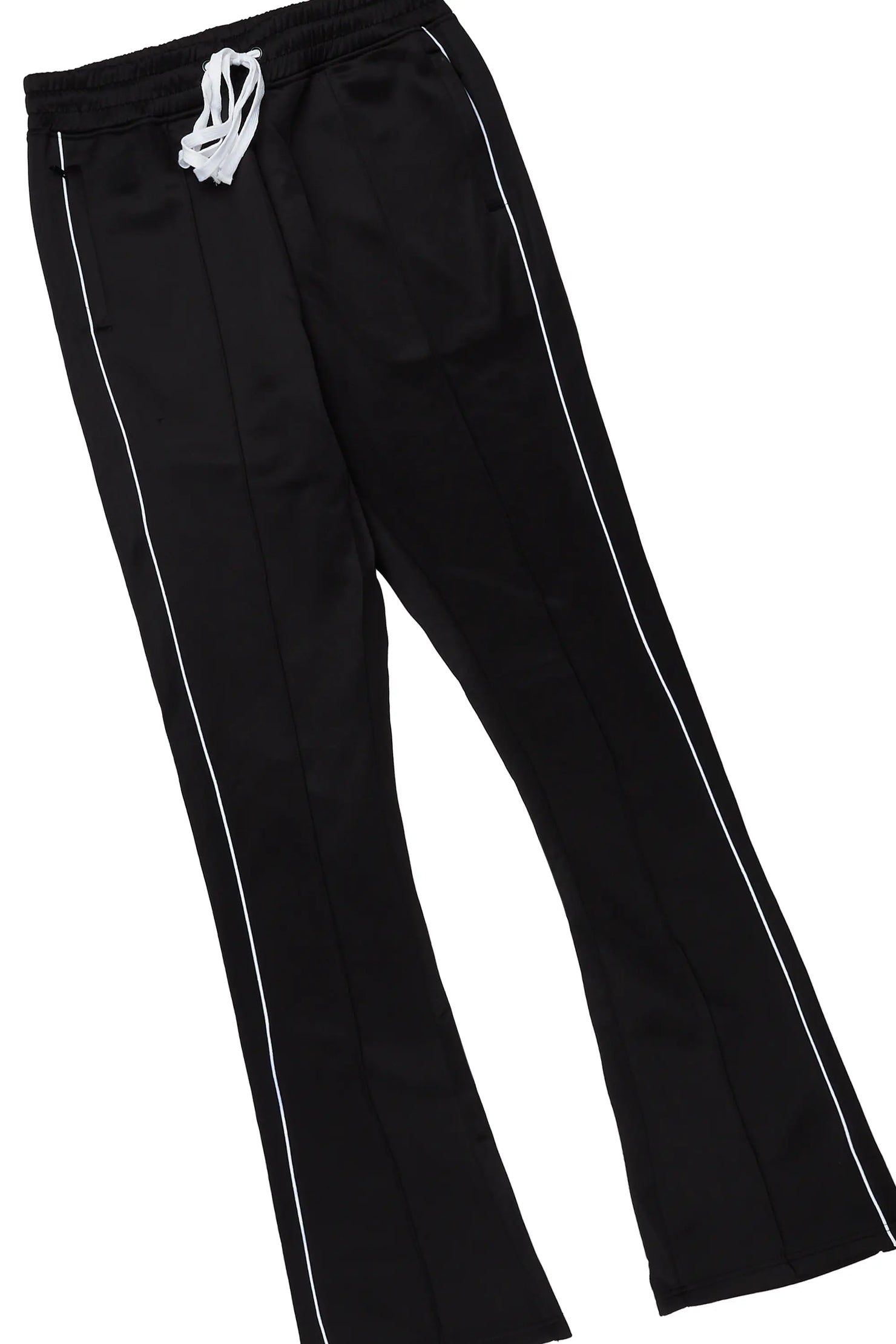 Race Black T-Shirt Stacked Flare Track Set