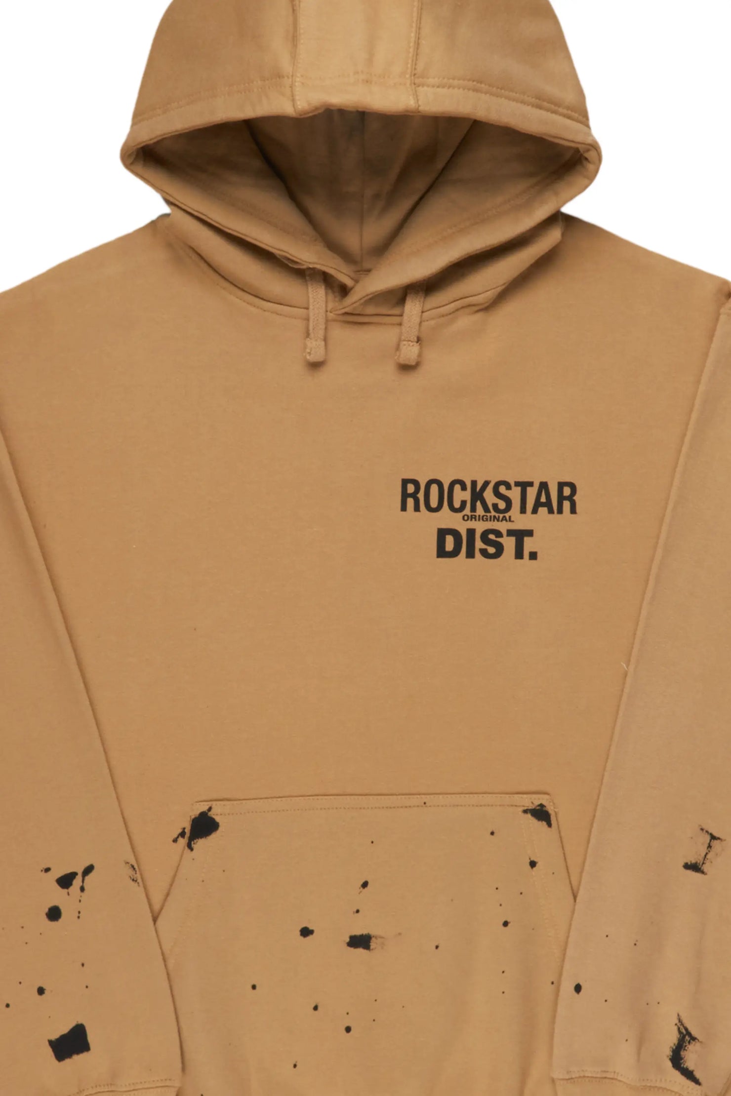 Raffer Beige Graphic Hoodie