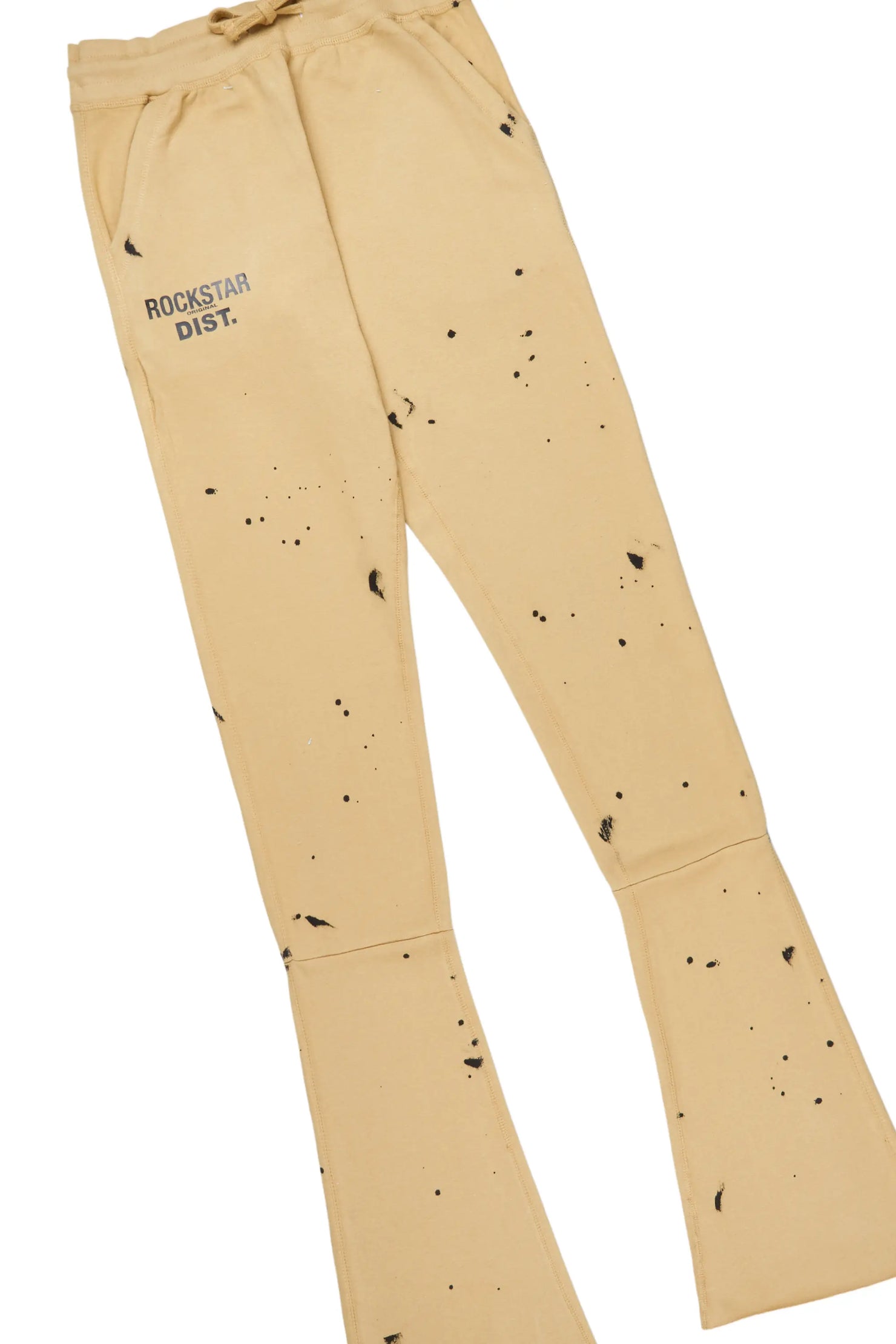 Raffer Beige Hoodie/Super Stacked Flare Track Set