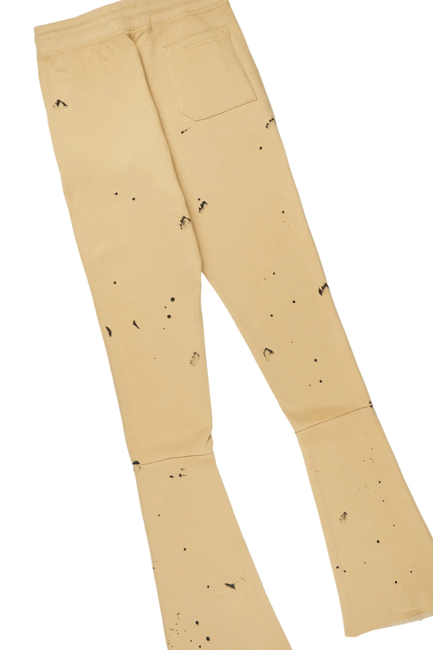 Raffer Beige Hoodie/Super Stacked Flare Track Set