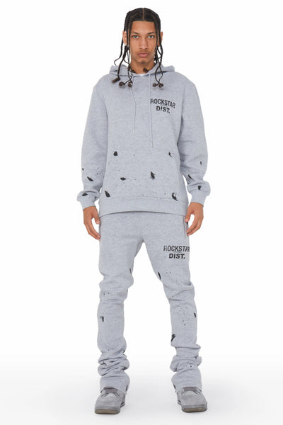Raffer Grey Hoodie/Super Stacked Flare Track Set– Rockstar Original