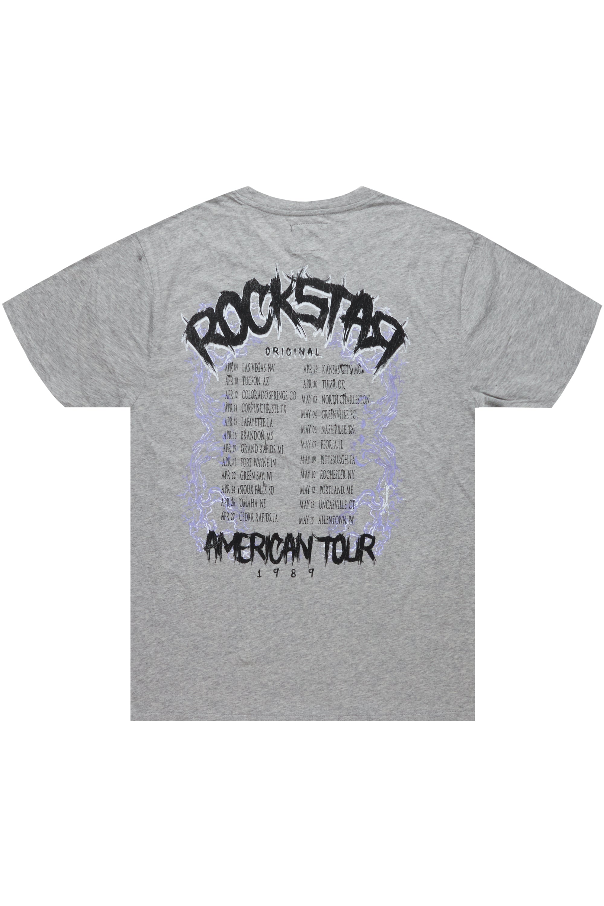 Rayne Heather Grey Graphic T-Shirt