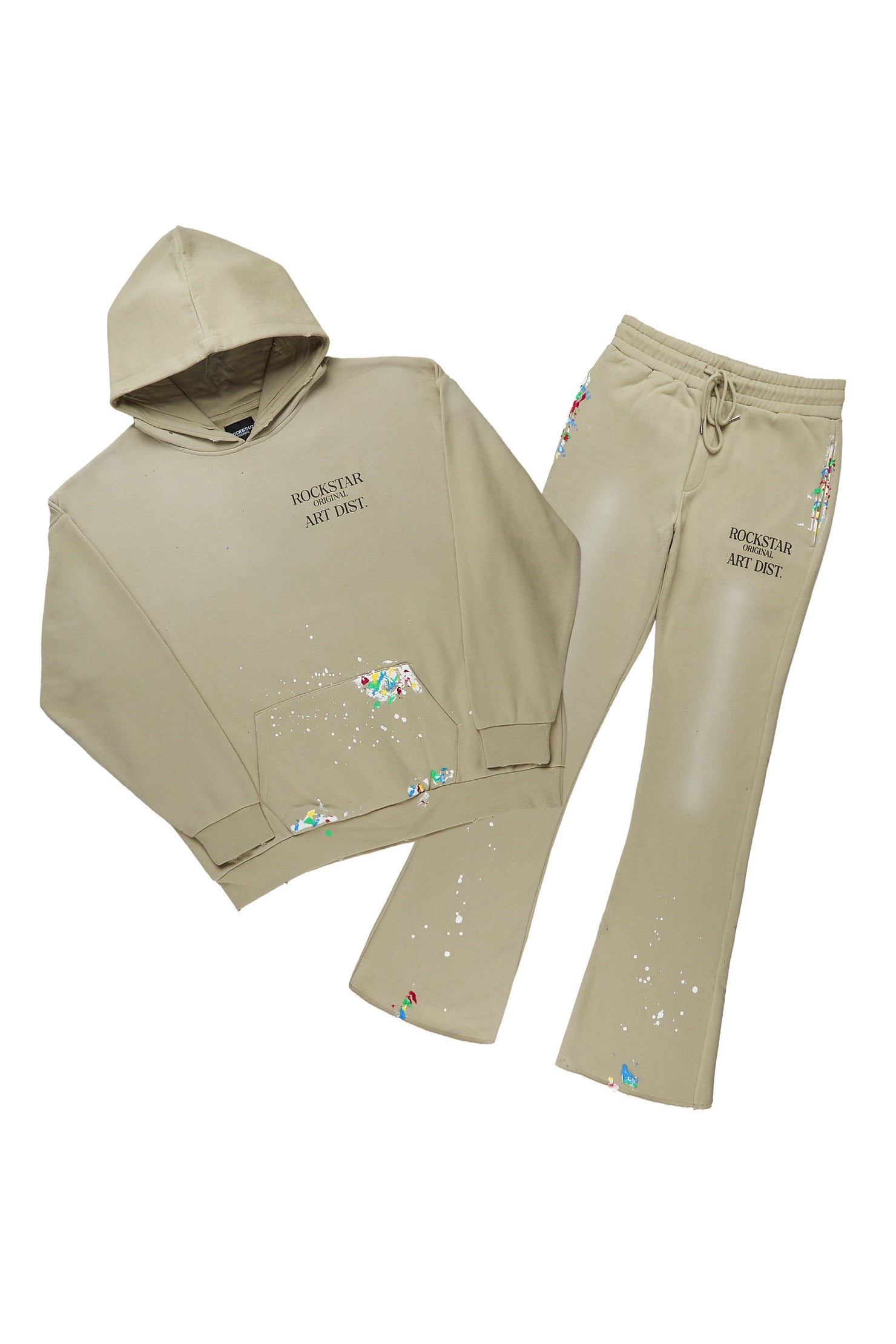 Rockstar Art Dist. Sage Oversized Hoodie/Flare Trackset