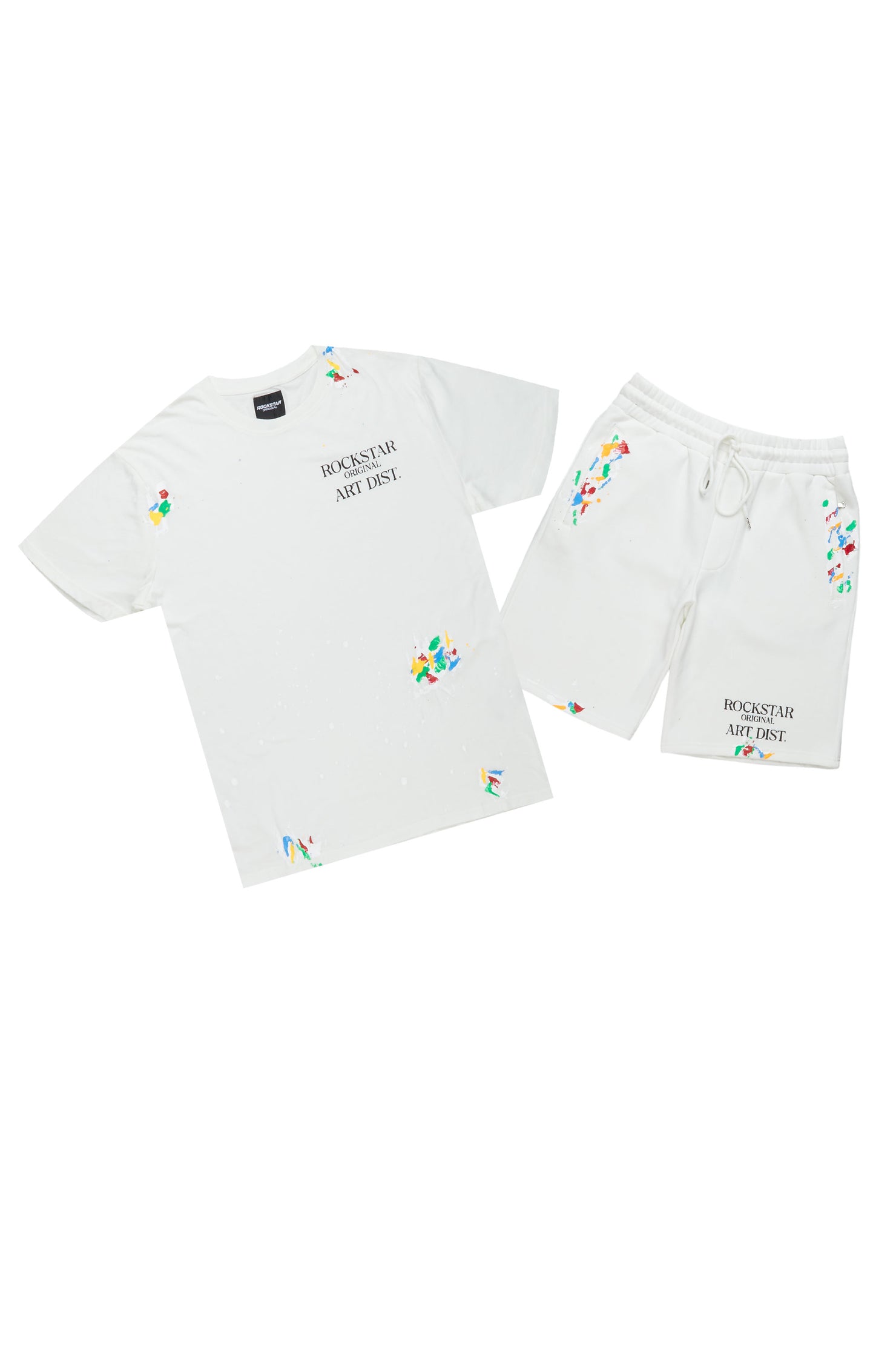 Rockstar Art Dist. Stone T-Shirt Short Set