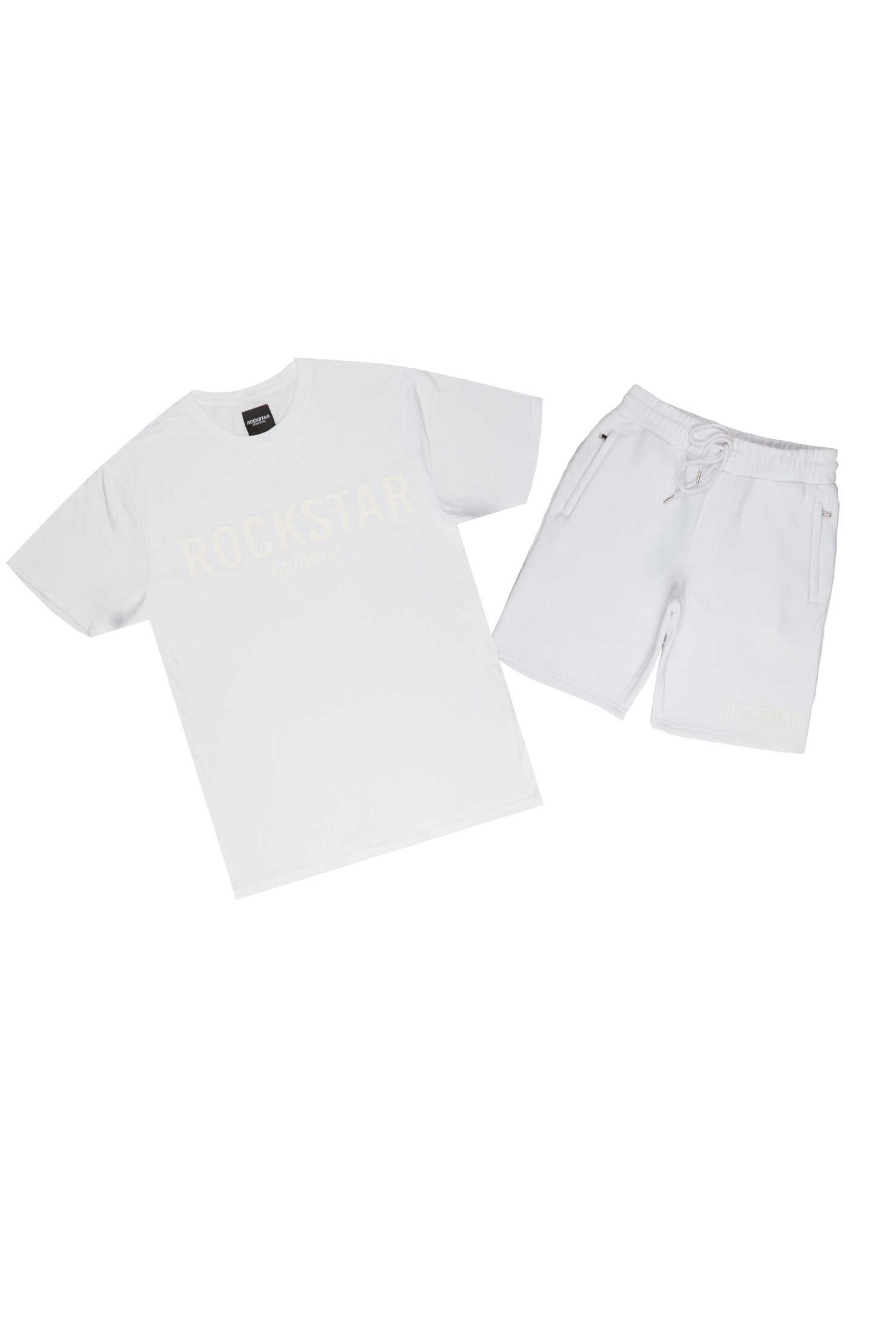 Rockstar Casey White T-Shirt/Short Set