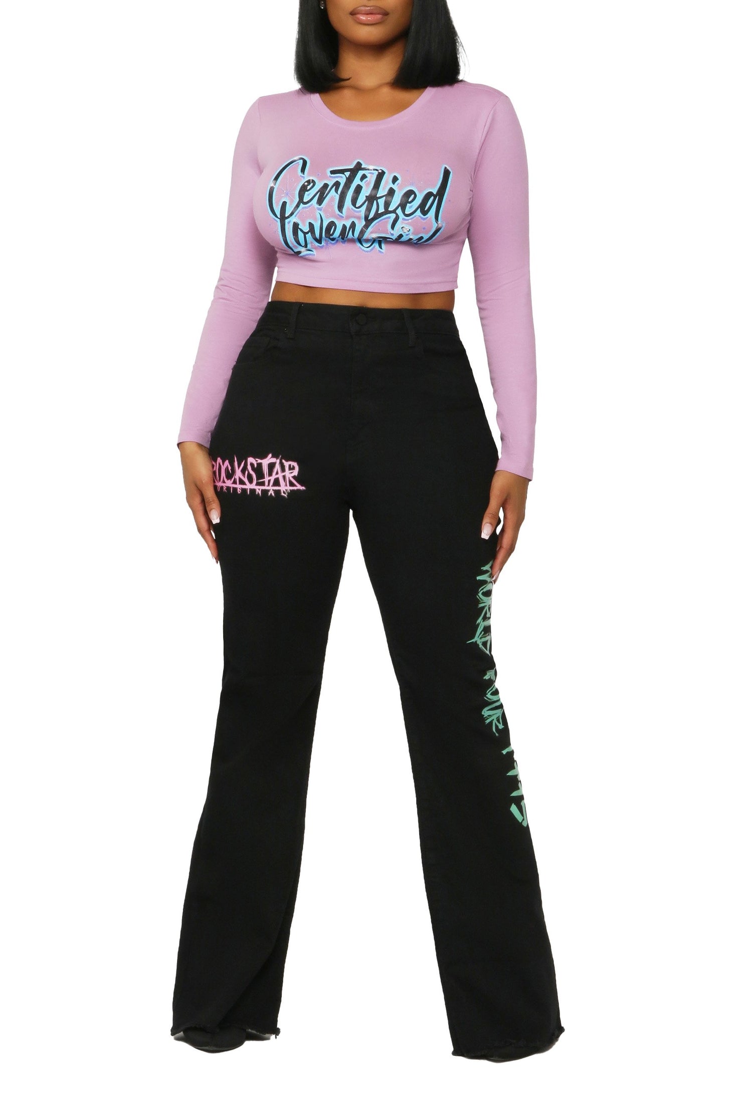 Rockstar Original 1995 Black Flare Jean AMAZON