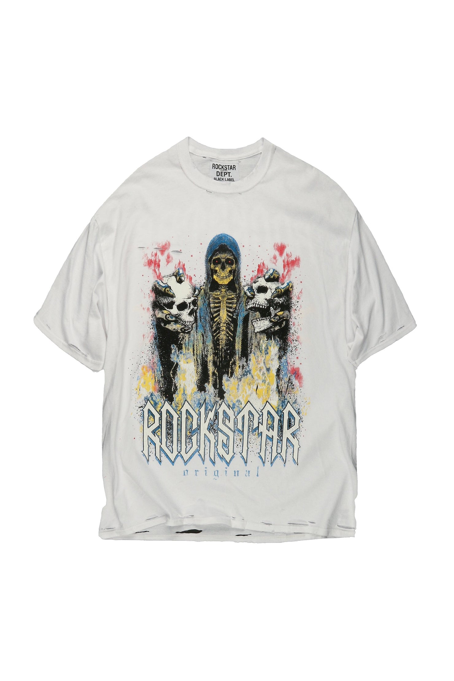 Rockstar Original Aki White Graphic T Shirt AMAZON