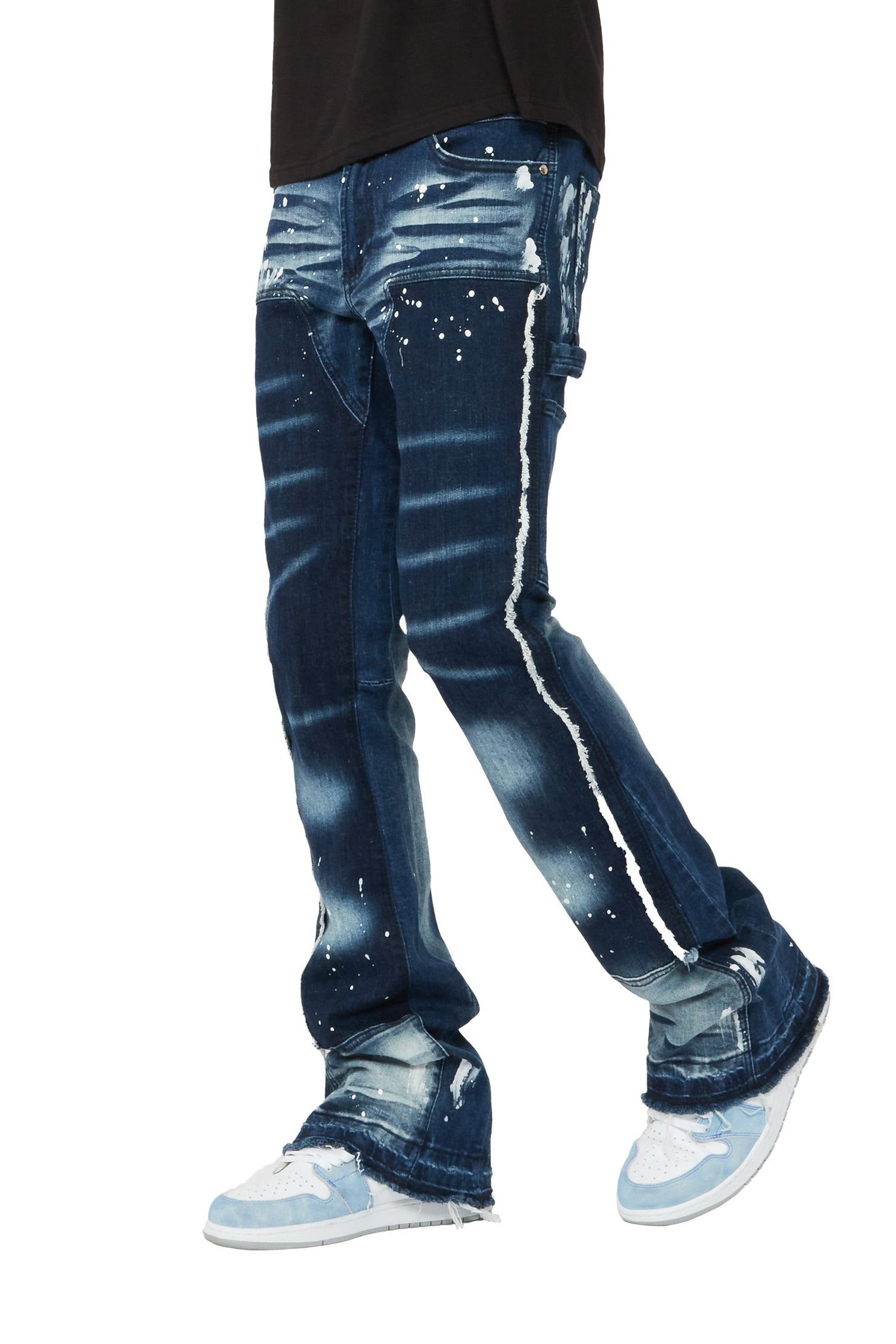 Rockstar Original Carson Blue Stacked Flare Jean AMAZON