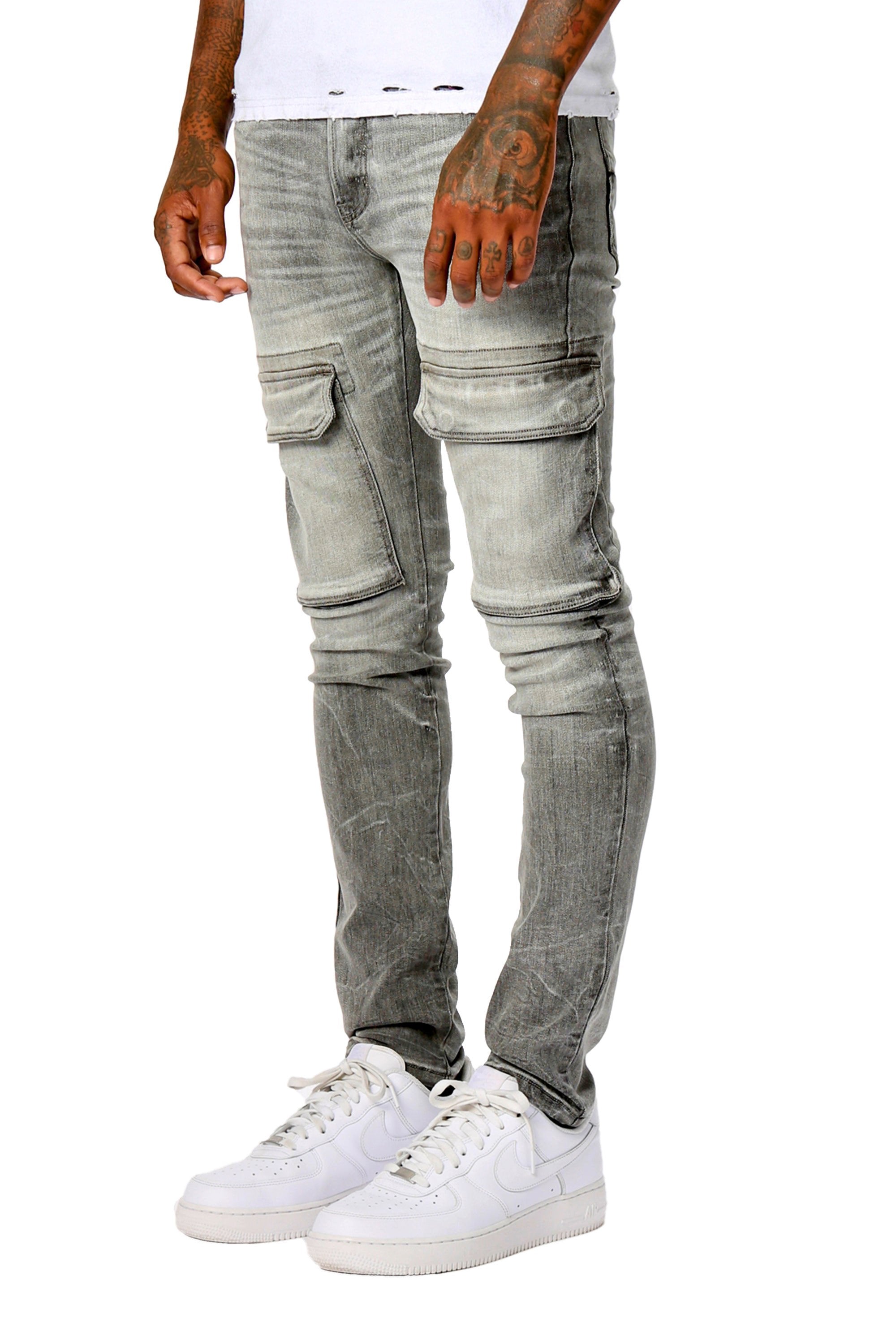 Grey rockstar sales jeans