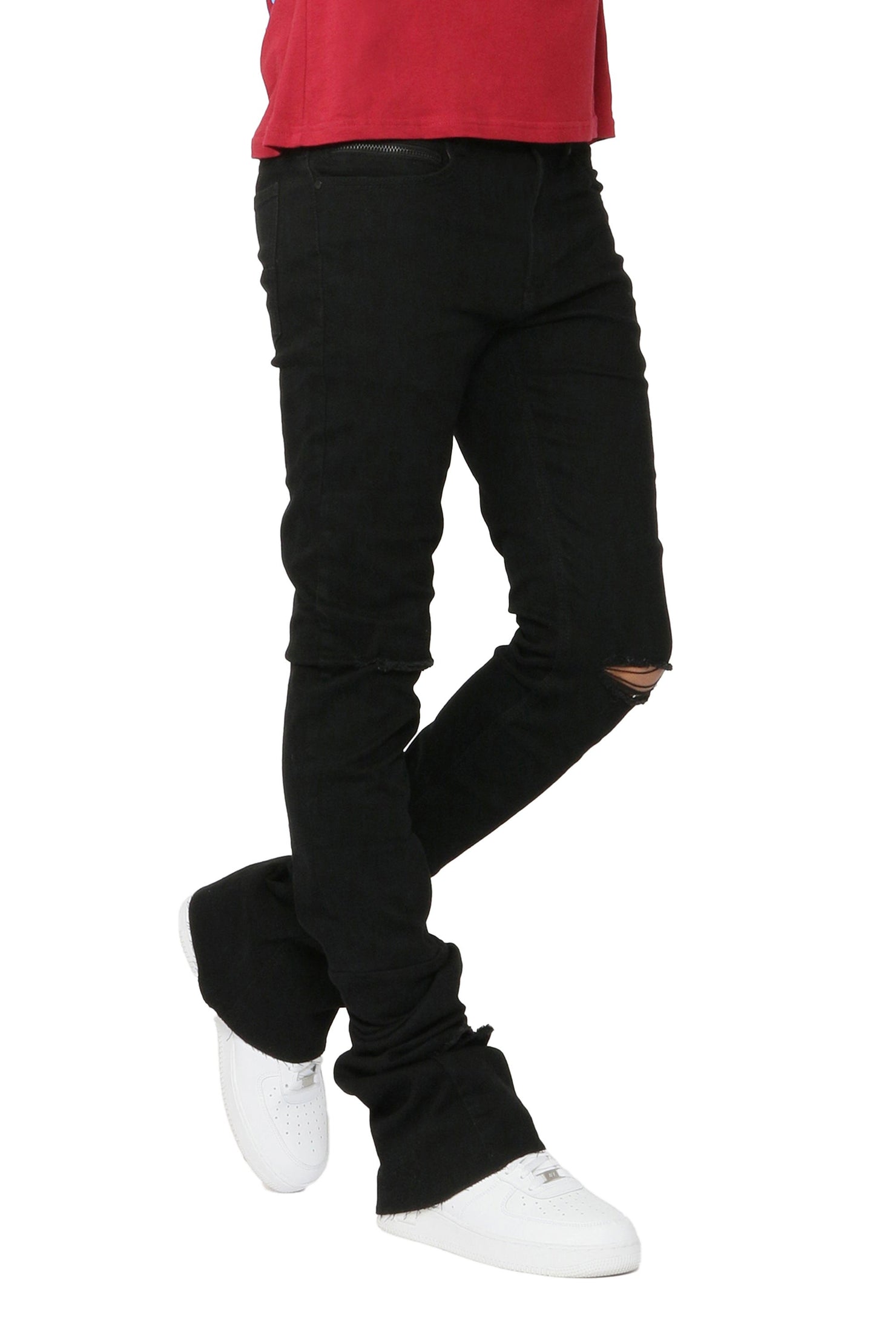 Rockstar Original Josiah Black Super Stacked Flare Jean AMAZON