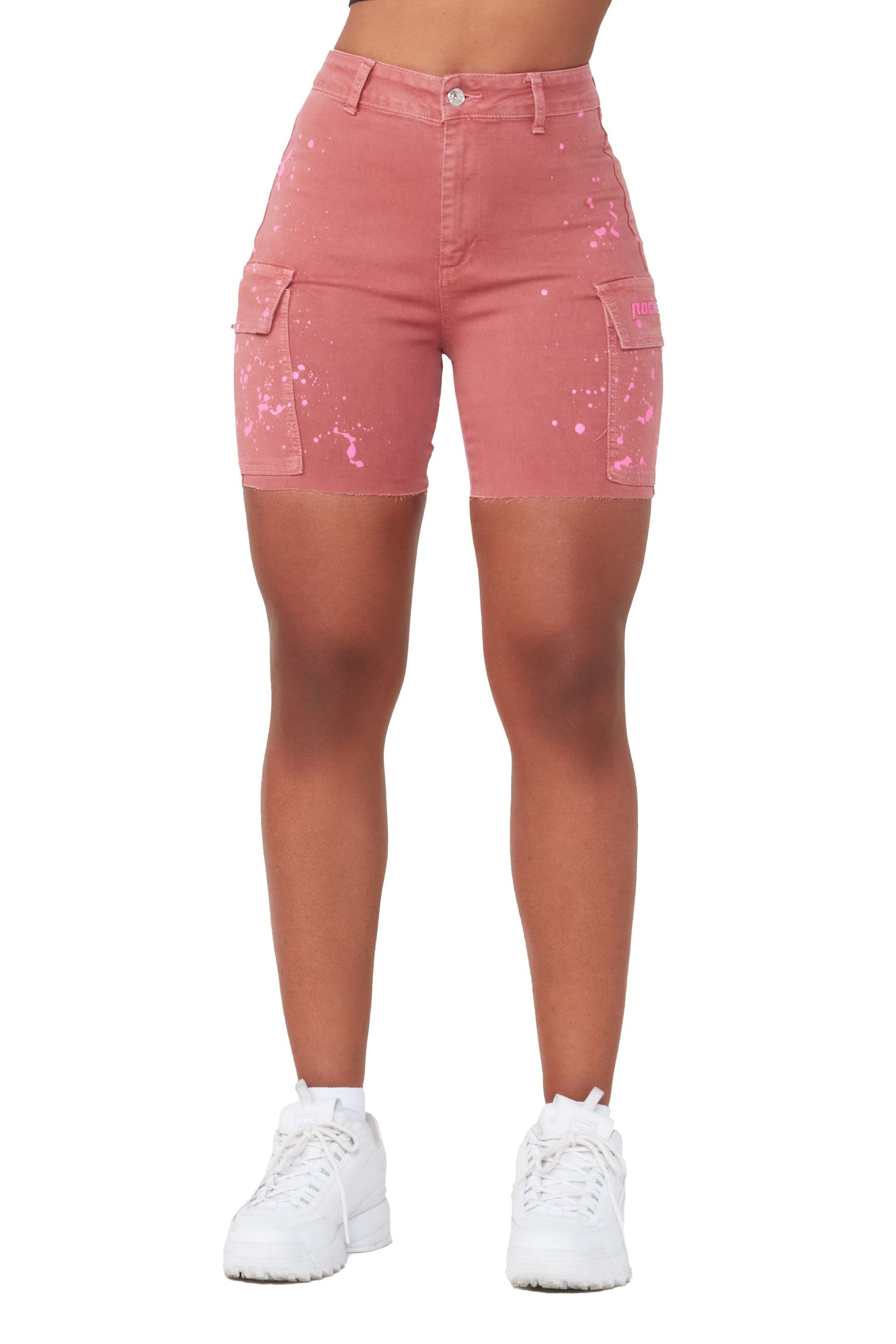 Rockstar Original Natalia Rose Cargo Denim Short AMAZON